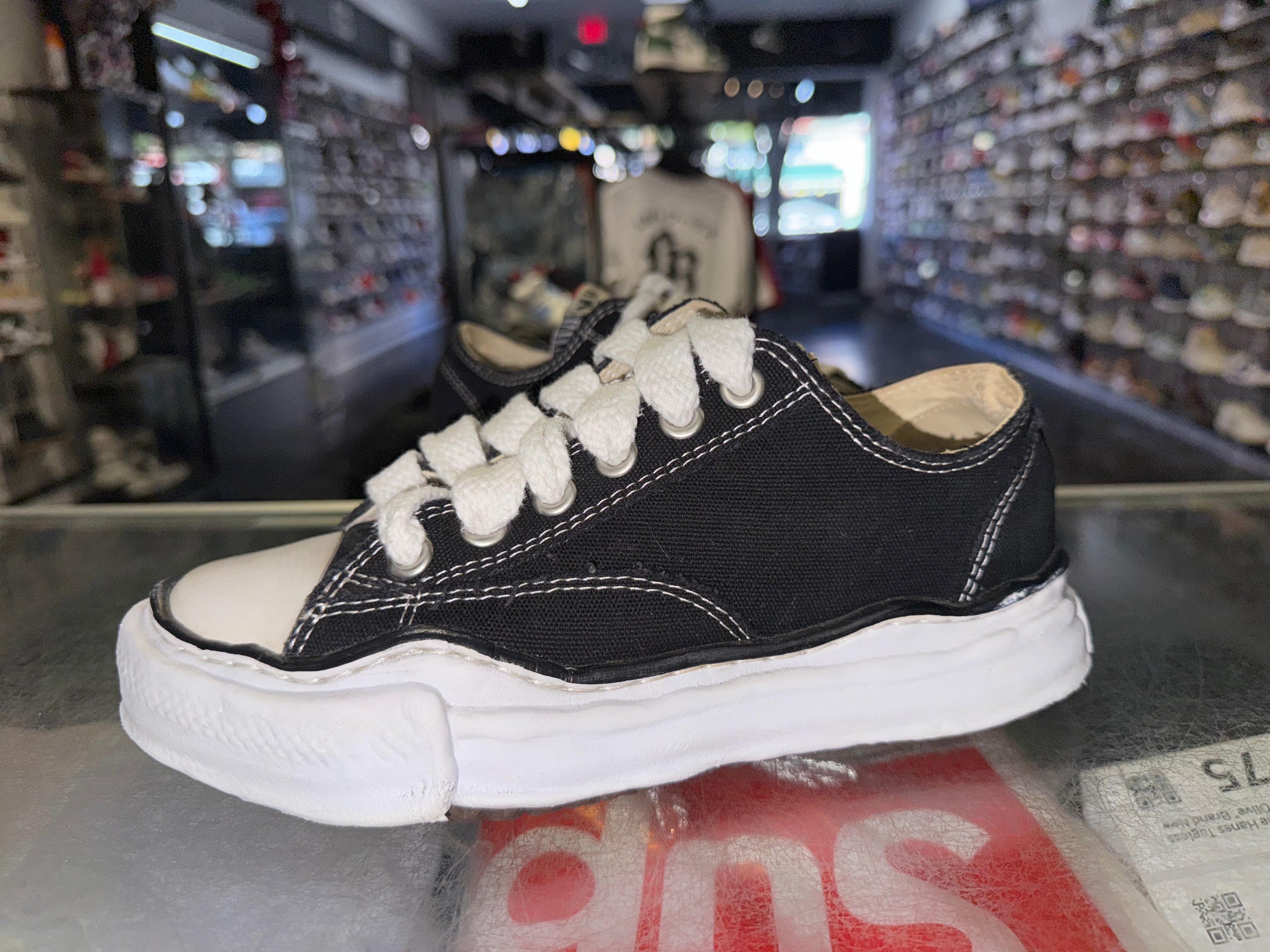 Size 5 (EU 37) Maison Mihara Yasuhiro Canvas Low “Black”