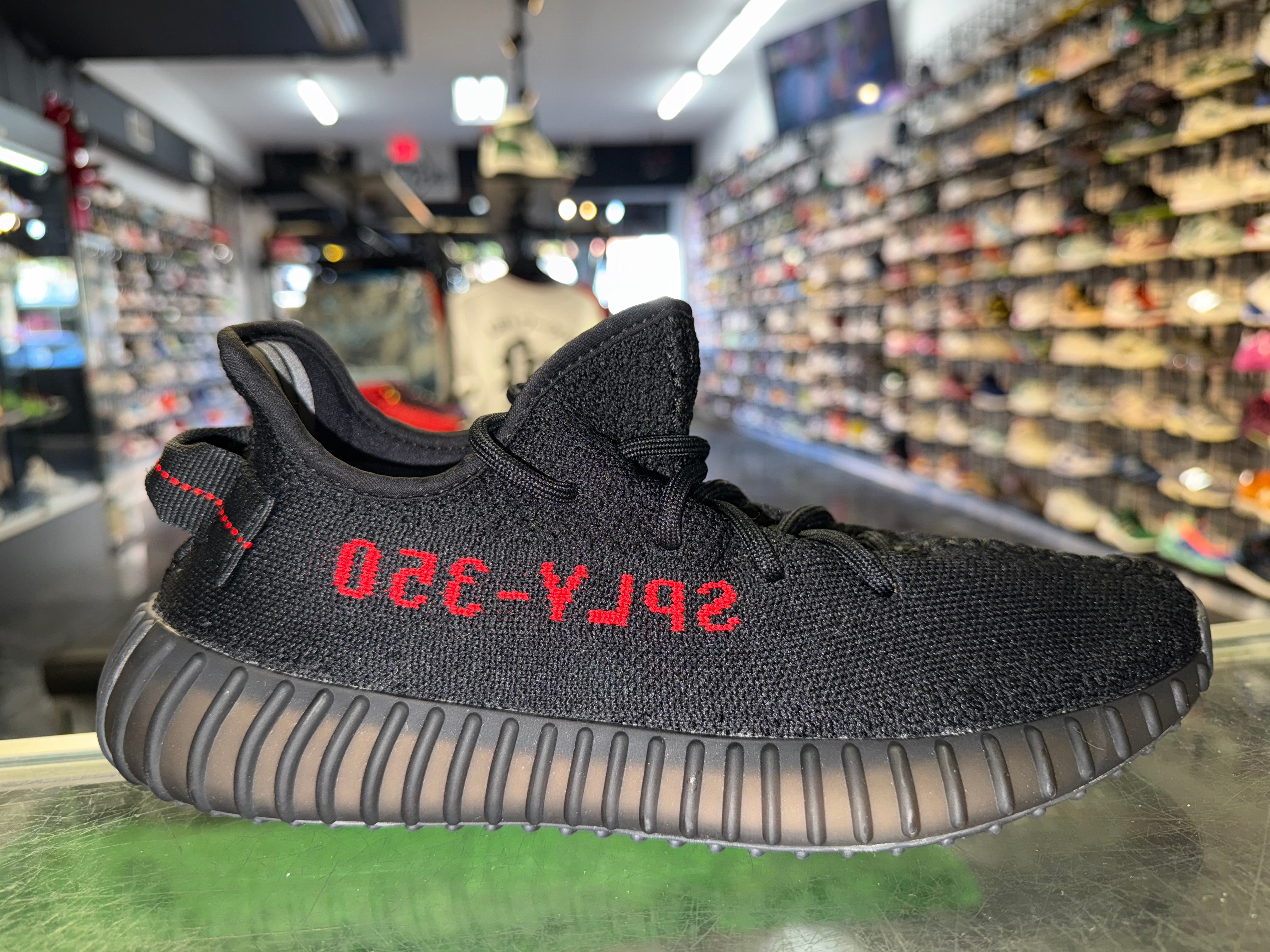 Size 7 Yeezy Boost 350 V2 "Bred"