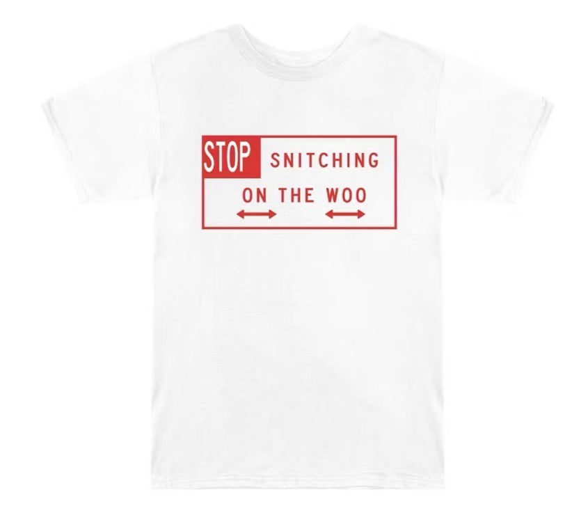 Size S Vlone x Pop Smoke Tee “White/Red” Brand New