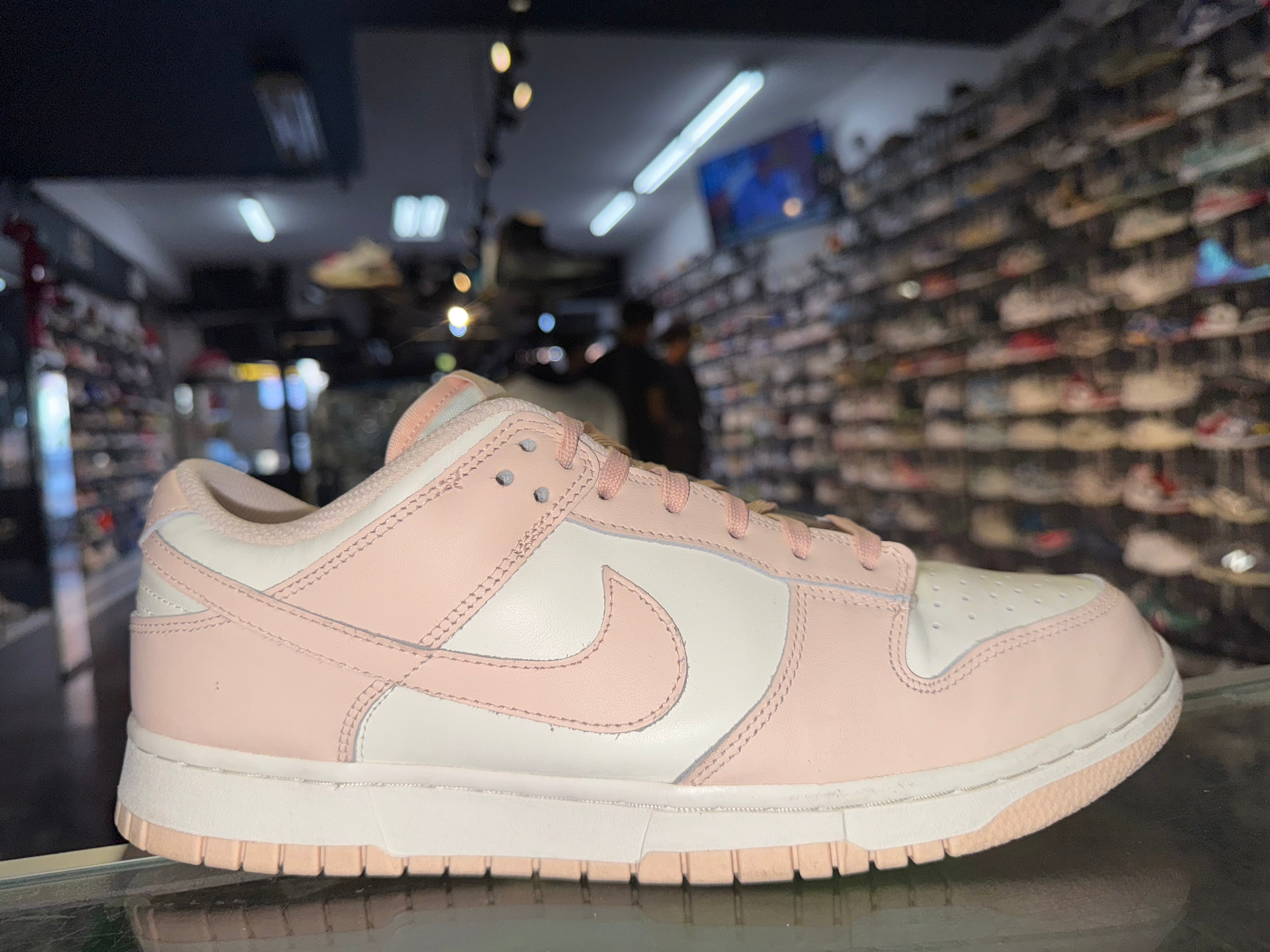 Size 9.5 (11W) Dunk Low “Orange Pearl”