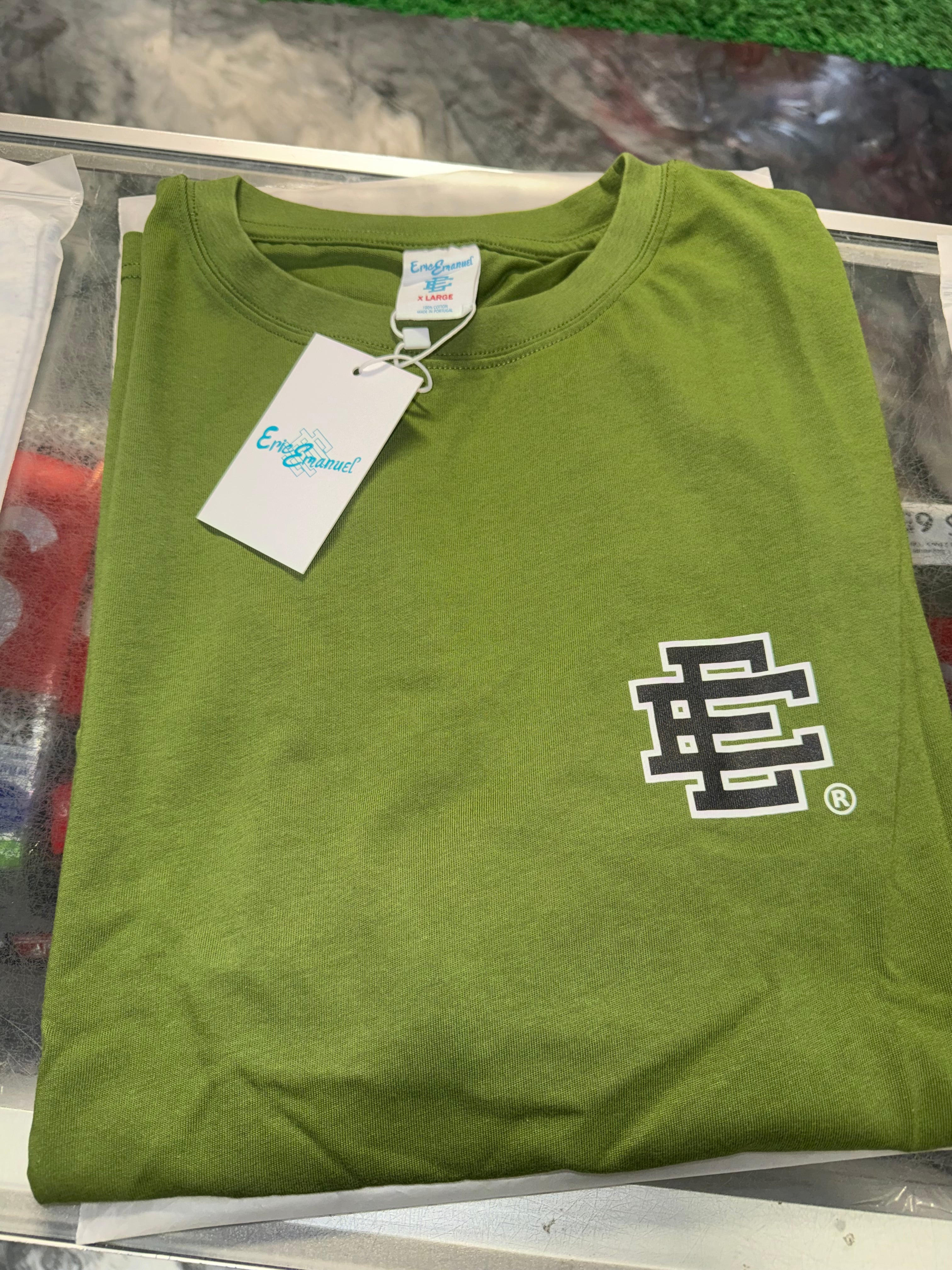 Size XL Eric Emanuel EE Tee “Olive” Brand New