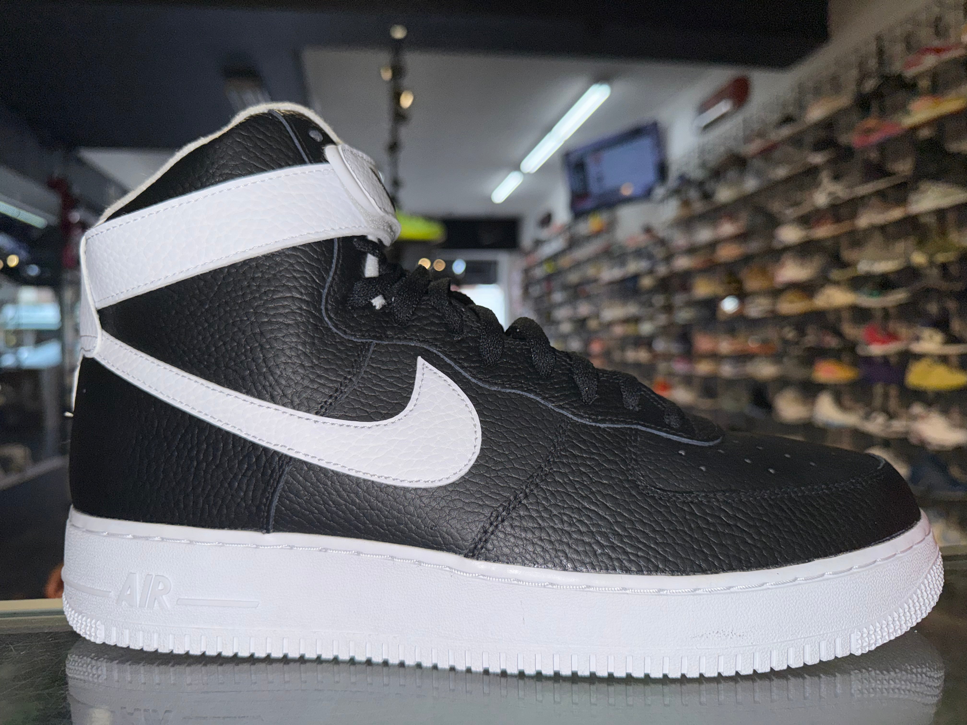 Size 13 Air Force 1 High "Black White" Brand New