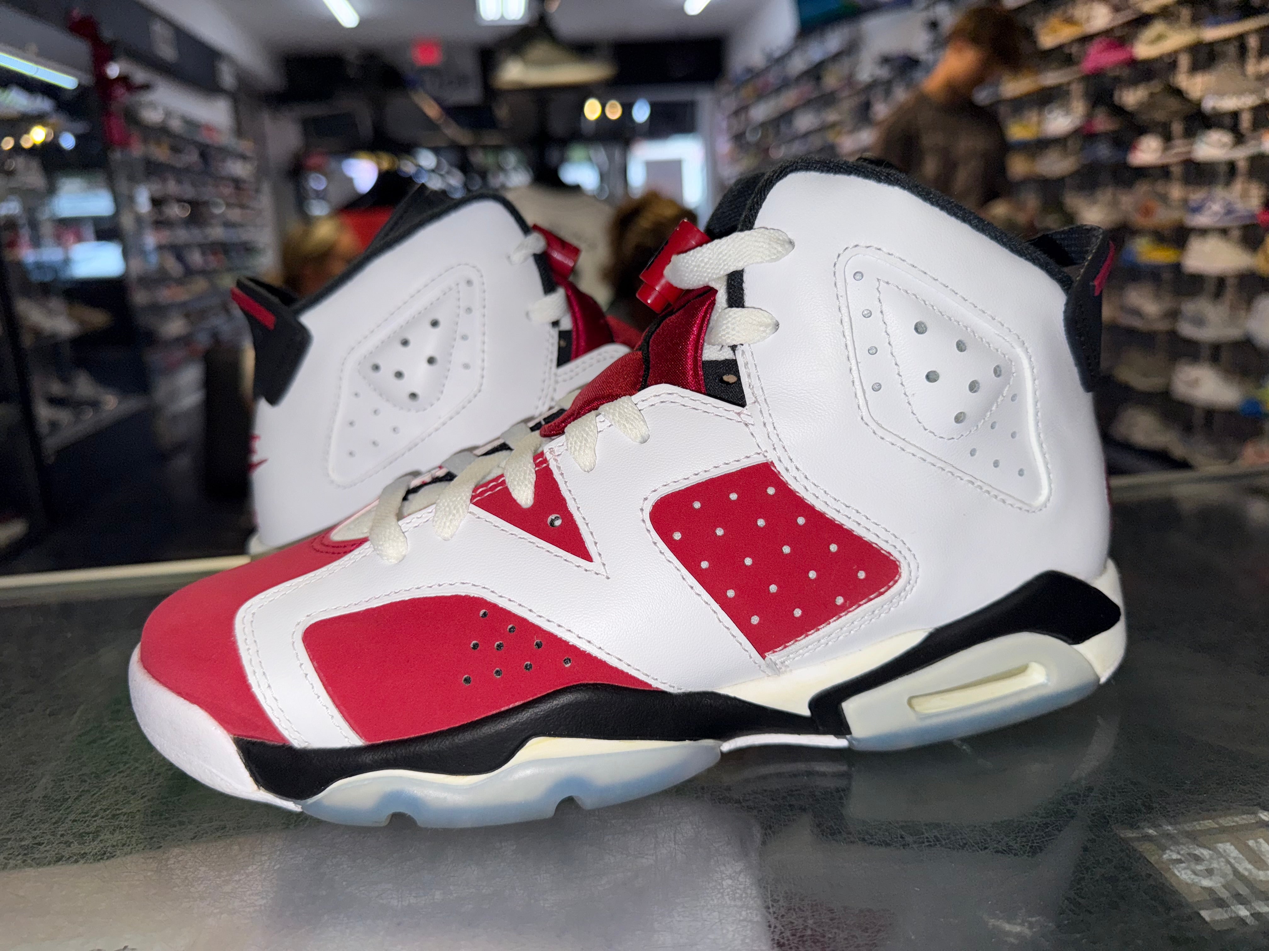 Size 7y Air Jordan 6 “Carmine”