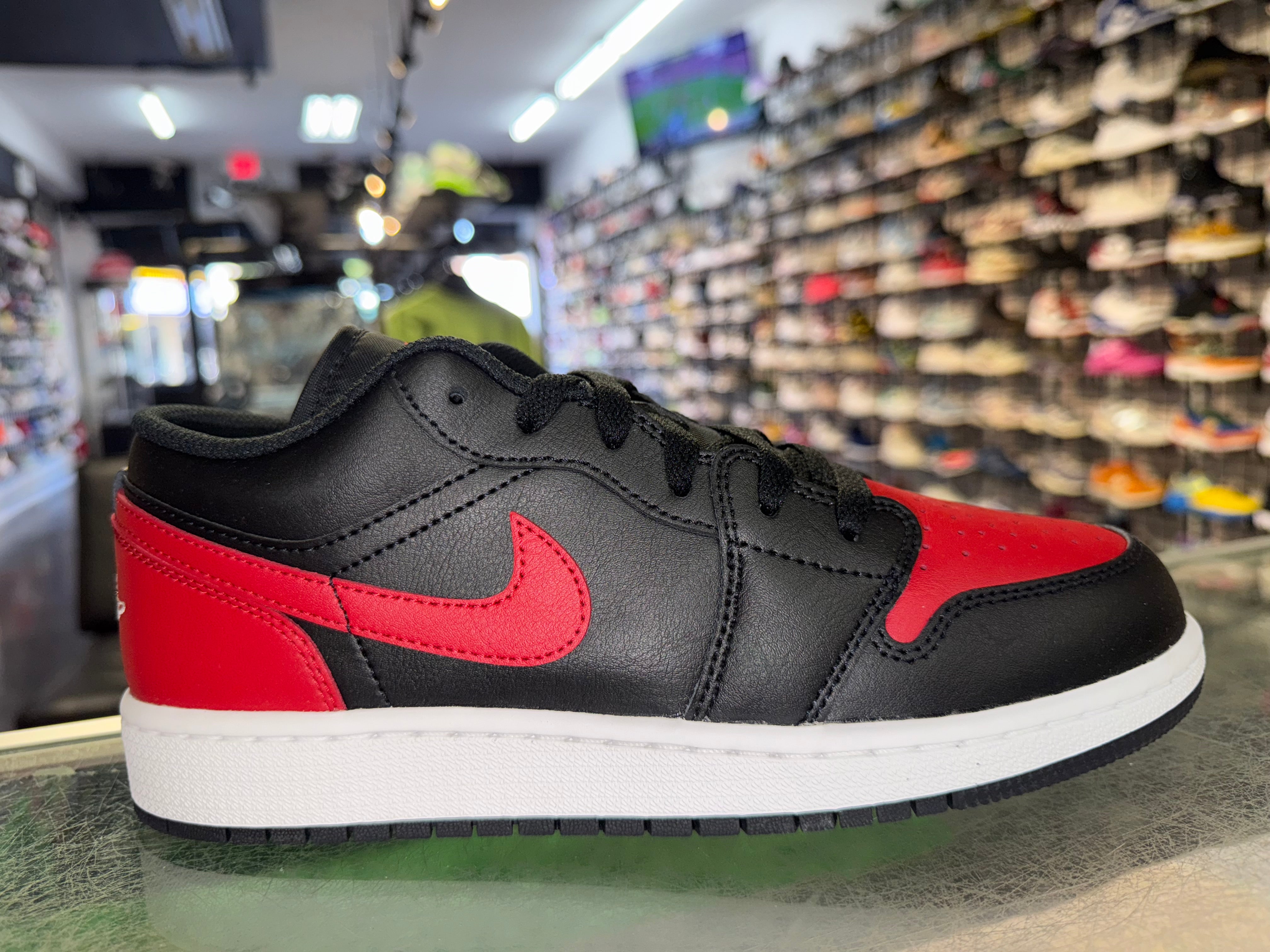 Size 7y Air Jordan 1 Low “Bred Twist” Brand New
