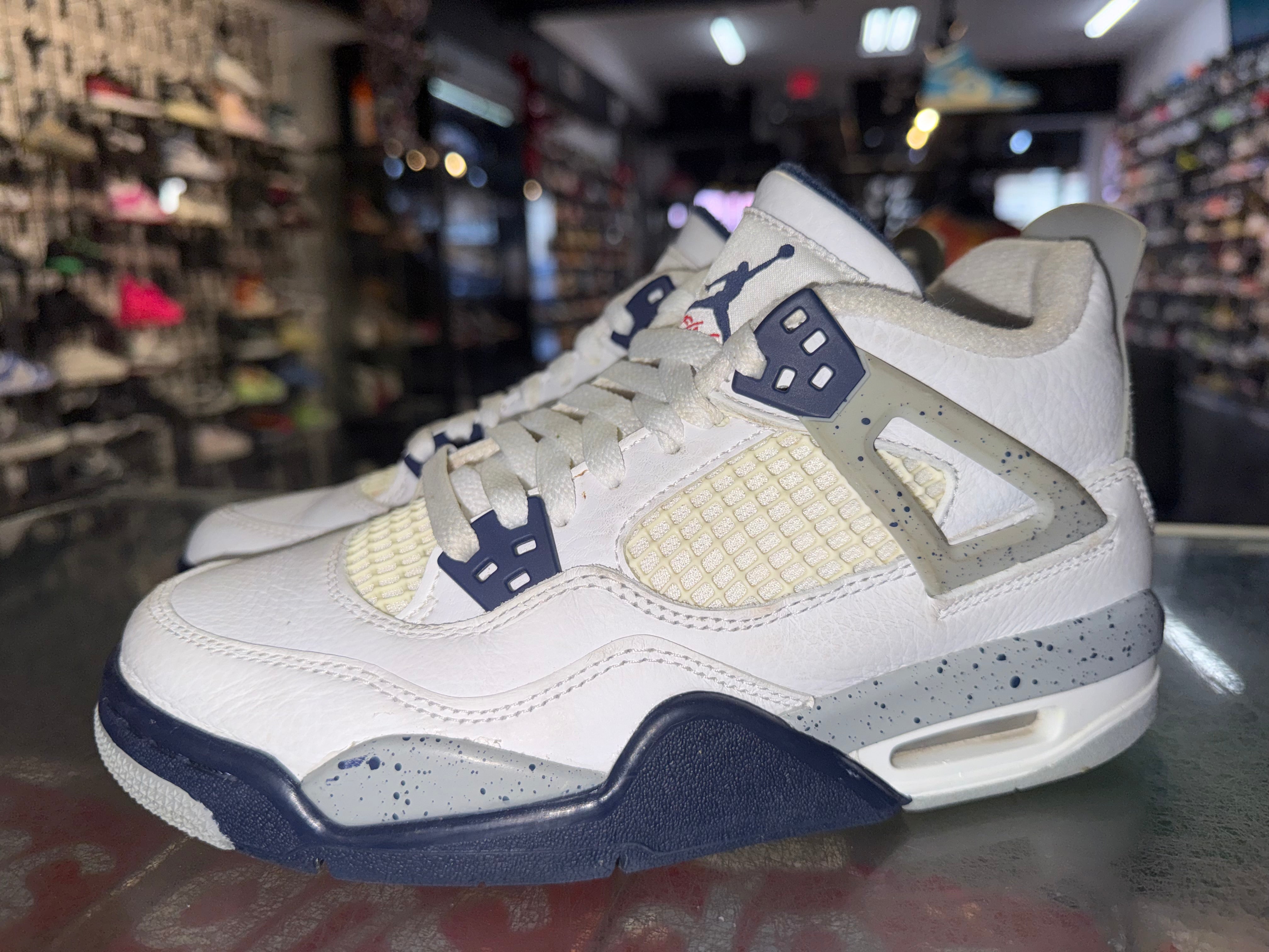 Size 5y Air Jordan 4 "Midnight Navy"