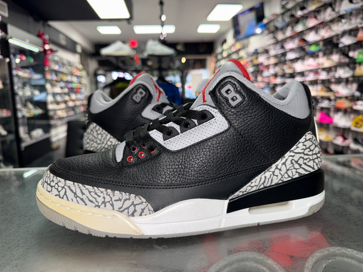 Size 10.5 Air Jordan 3 “Black Cement” 2018