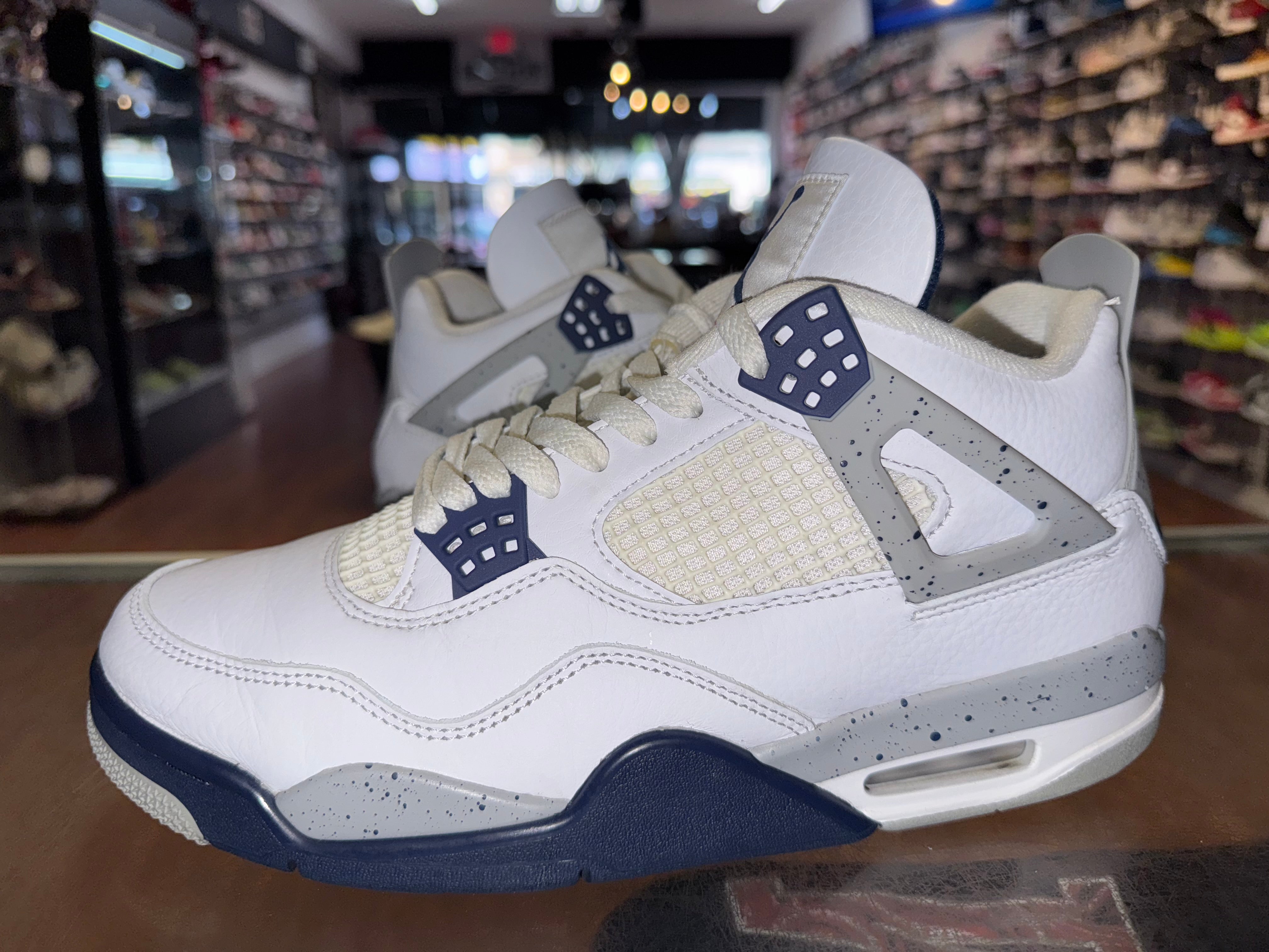 Size 9.5 Air Jordan 4 "Midnight Navy"