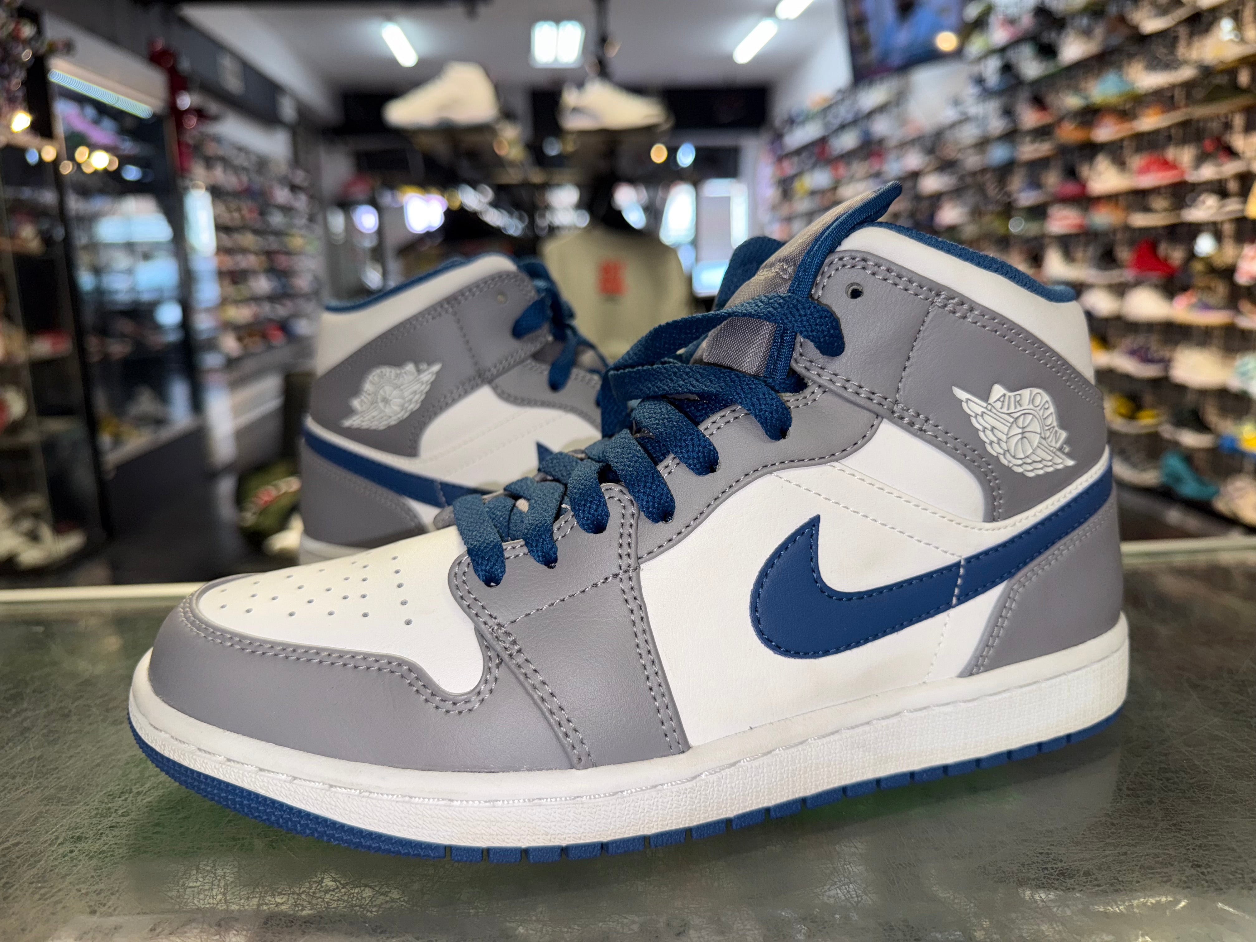 Size 8.5 Air Jordan 1 Mid “True Blue” Worn 1x