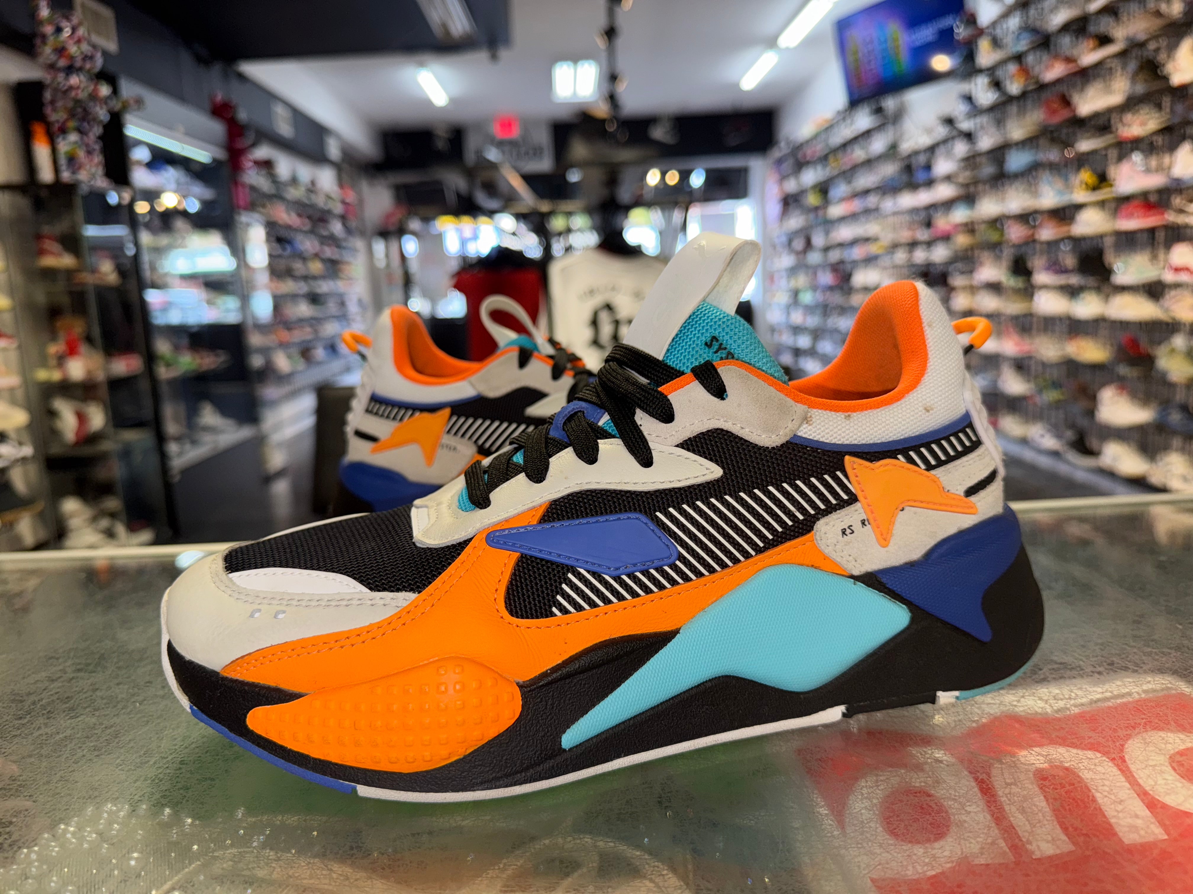 Size 9.5 Puma RSX “Orange/Blue”