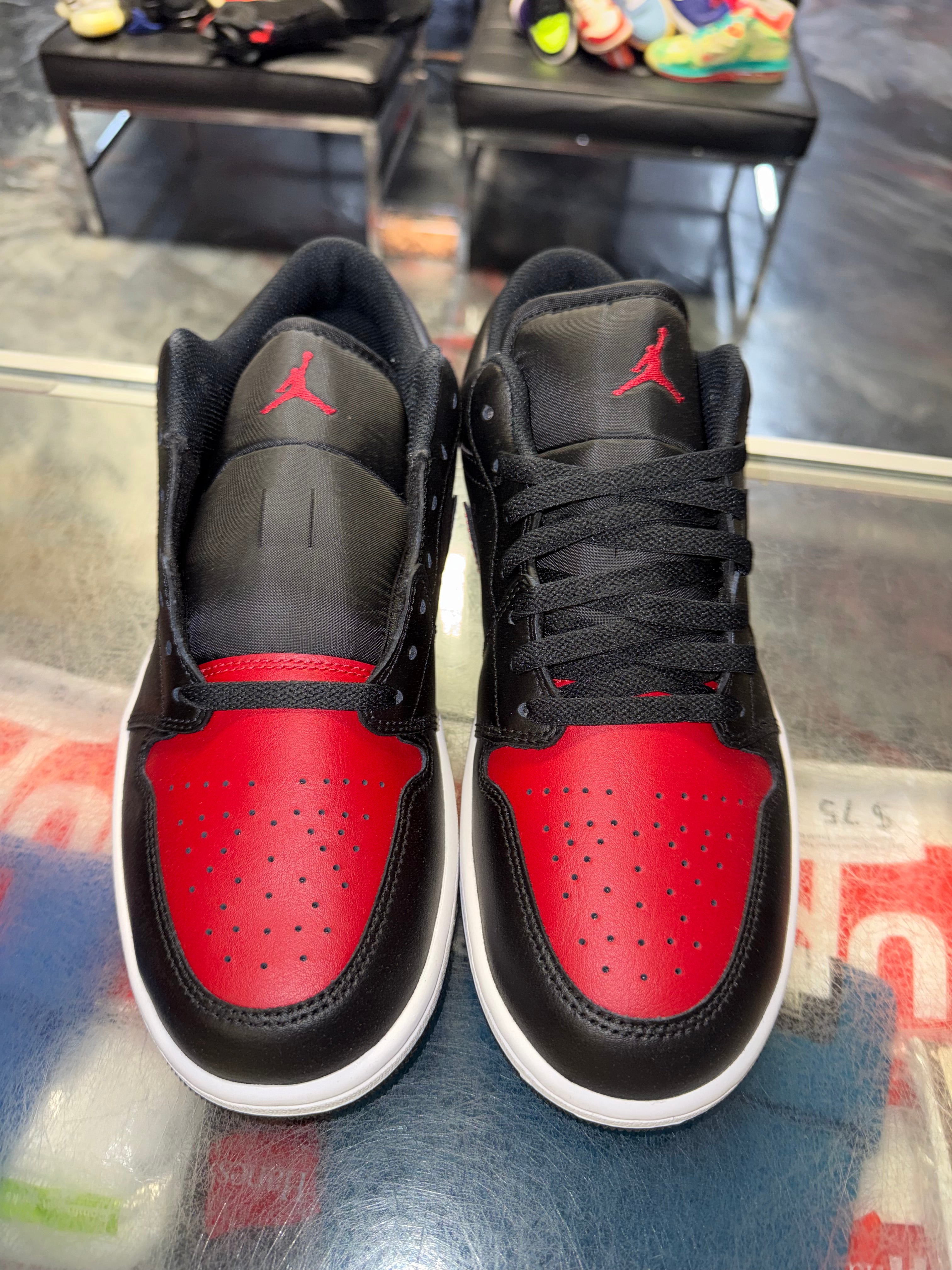 Size 9.5 Air Jordan 1 Low "Bred Twist" Brand New