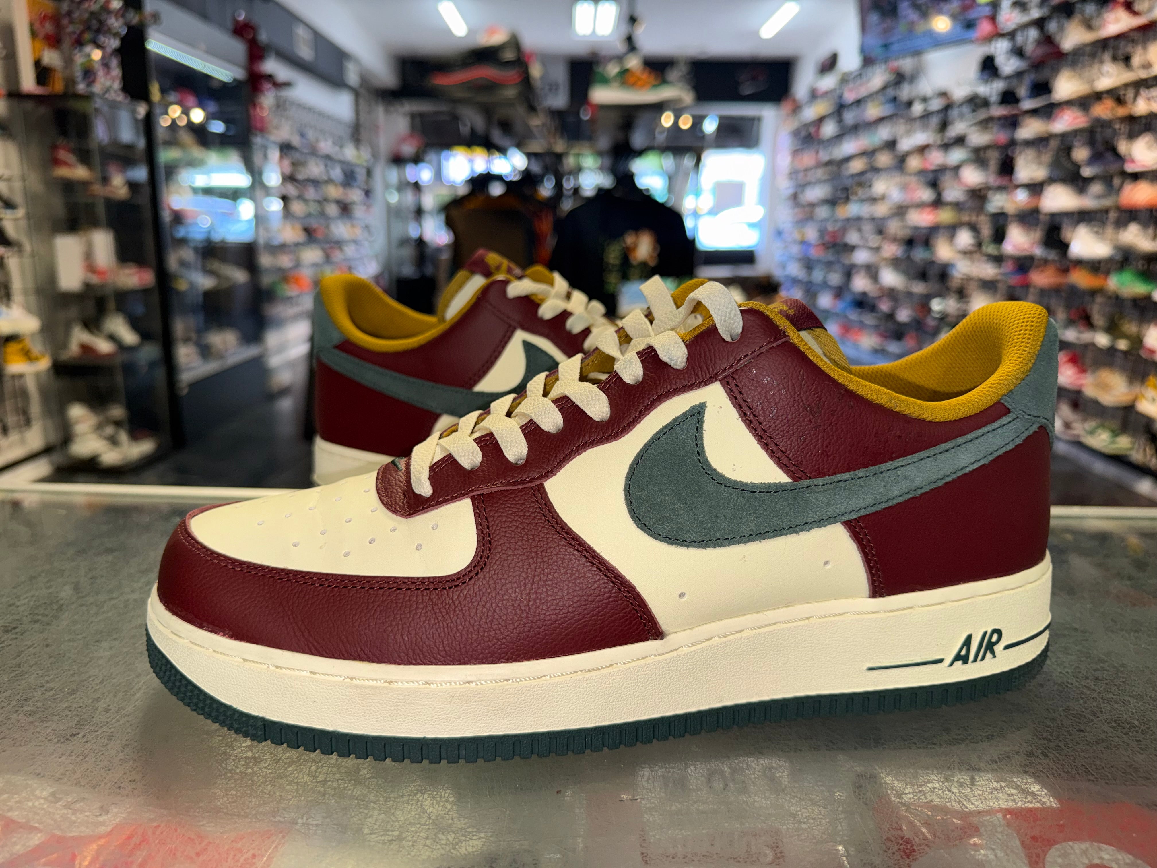 Size 12 Air Force 1 "Dark Red Vintage Green"