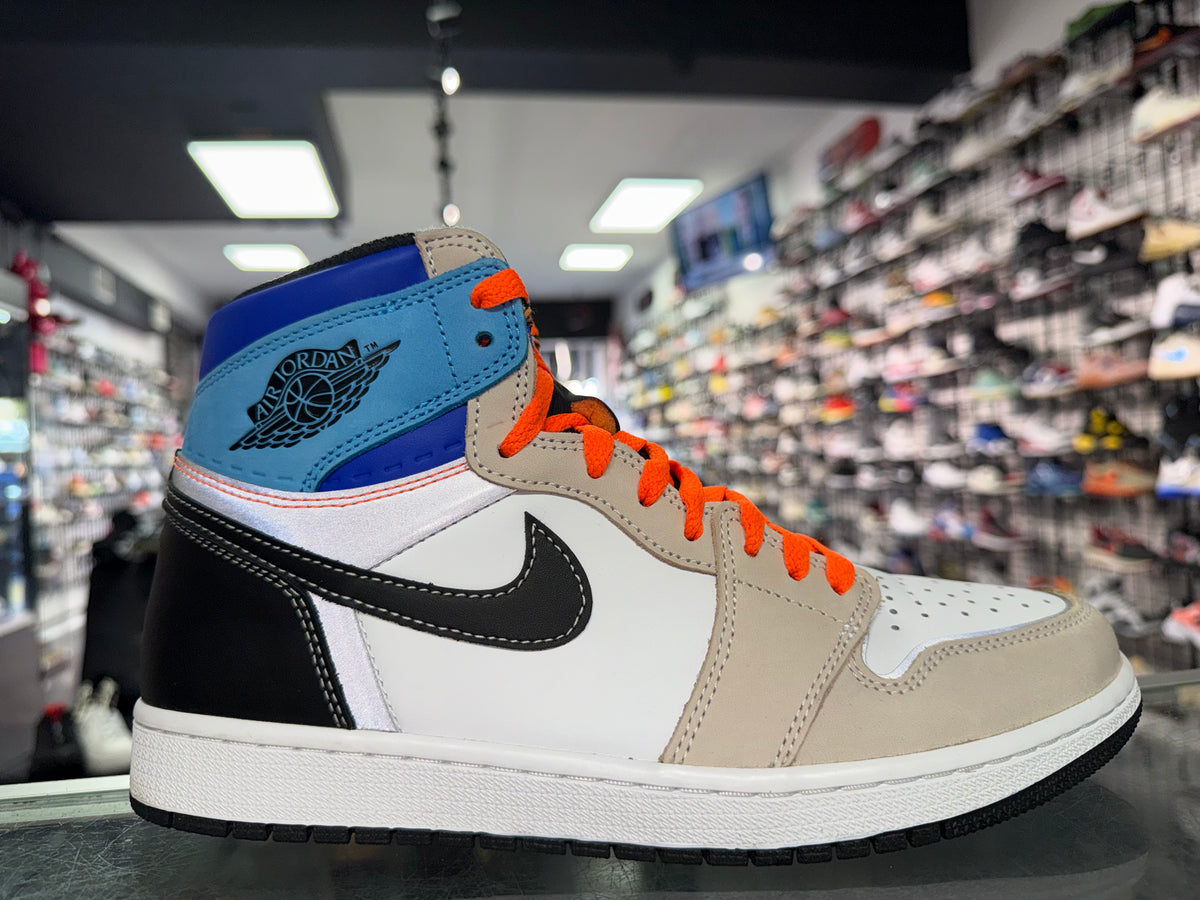 Air Jordan 1 Prototype sneaker, pre-owned, size 9.5
