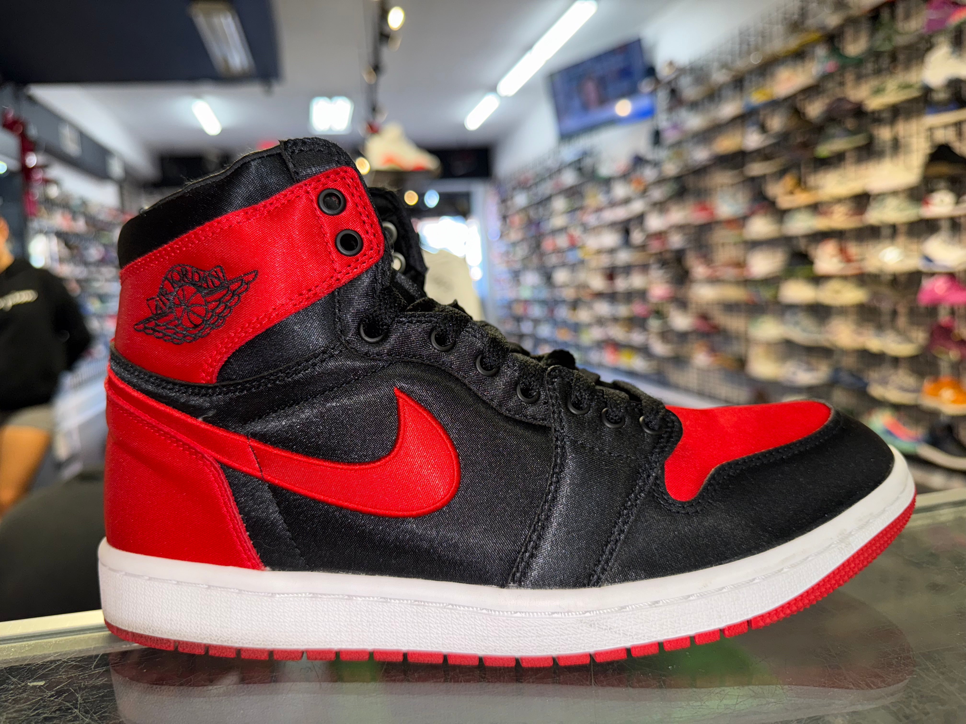 Size 8.5 (10W) Air Jordan 1 "Satin Bred"