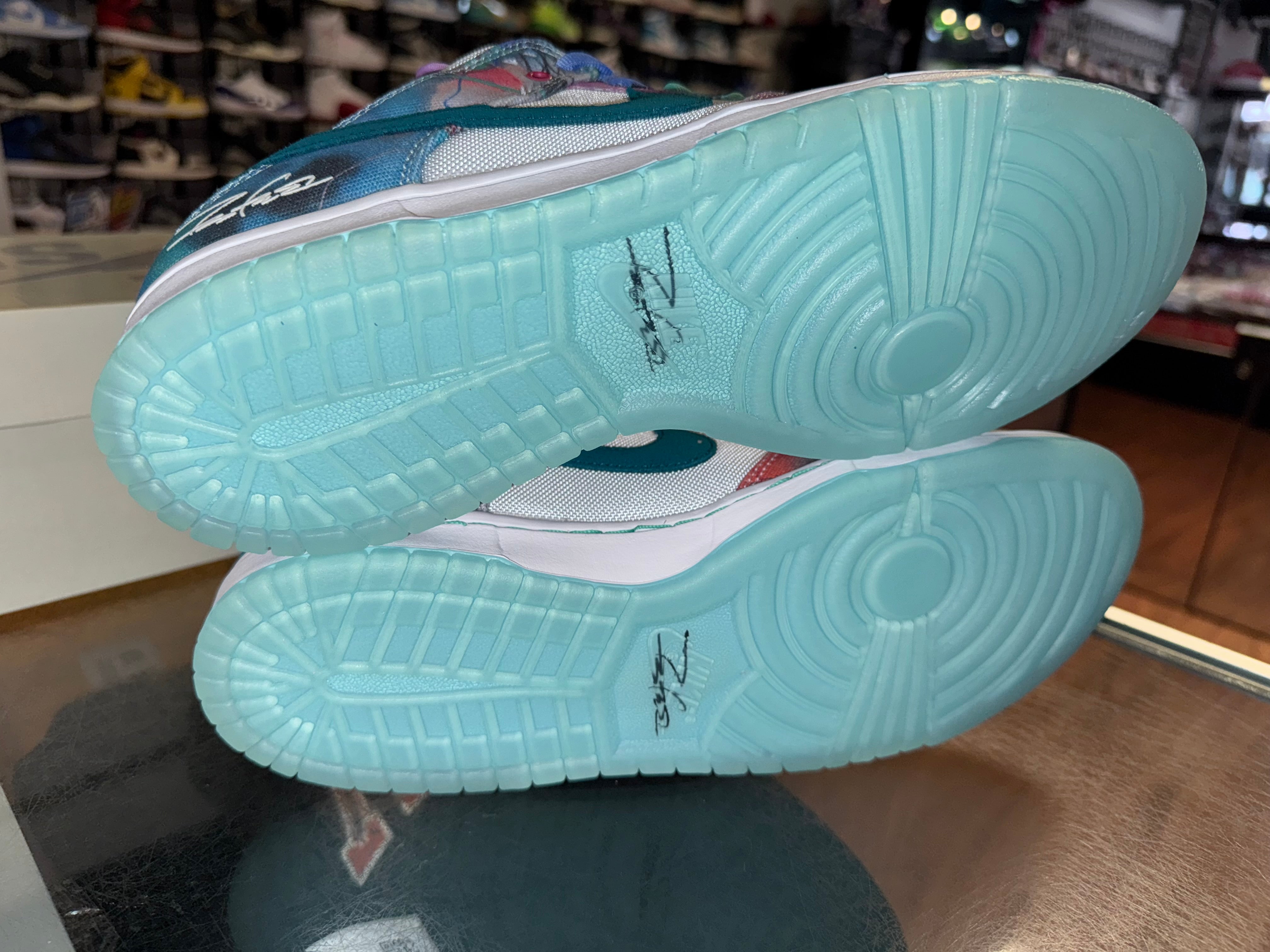 Size 10.5 Dunk Low SB Futura Laboratories "Bleached Aqua" Brand New