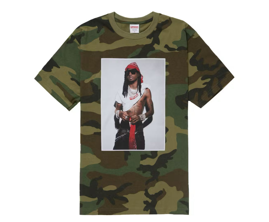 Size M Supreme Playboi Carti Photo Tee “Camo” Brand New