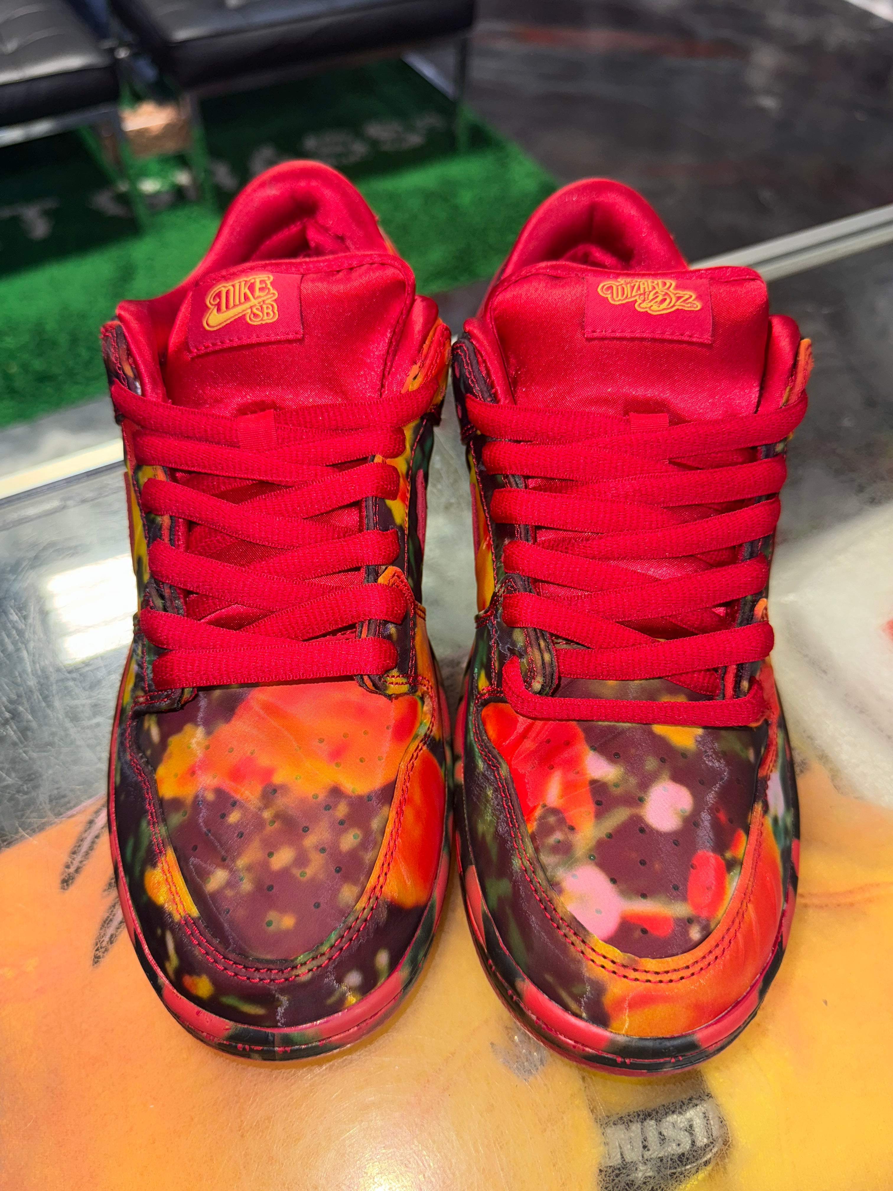 Size 9 Dunk Low SB The Wizard if Oz "Poppy Field" Brand New