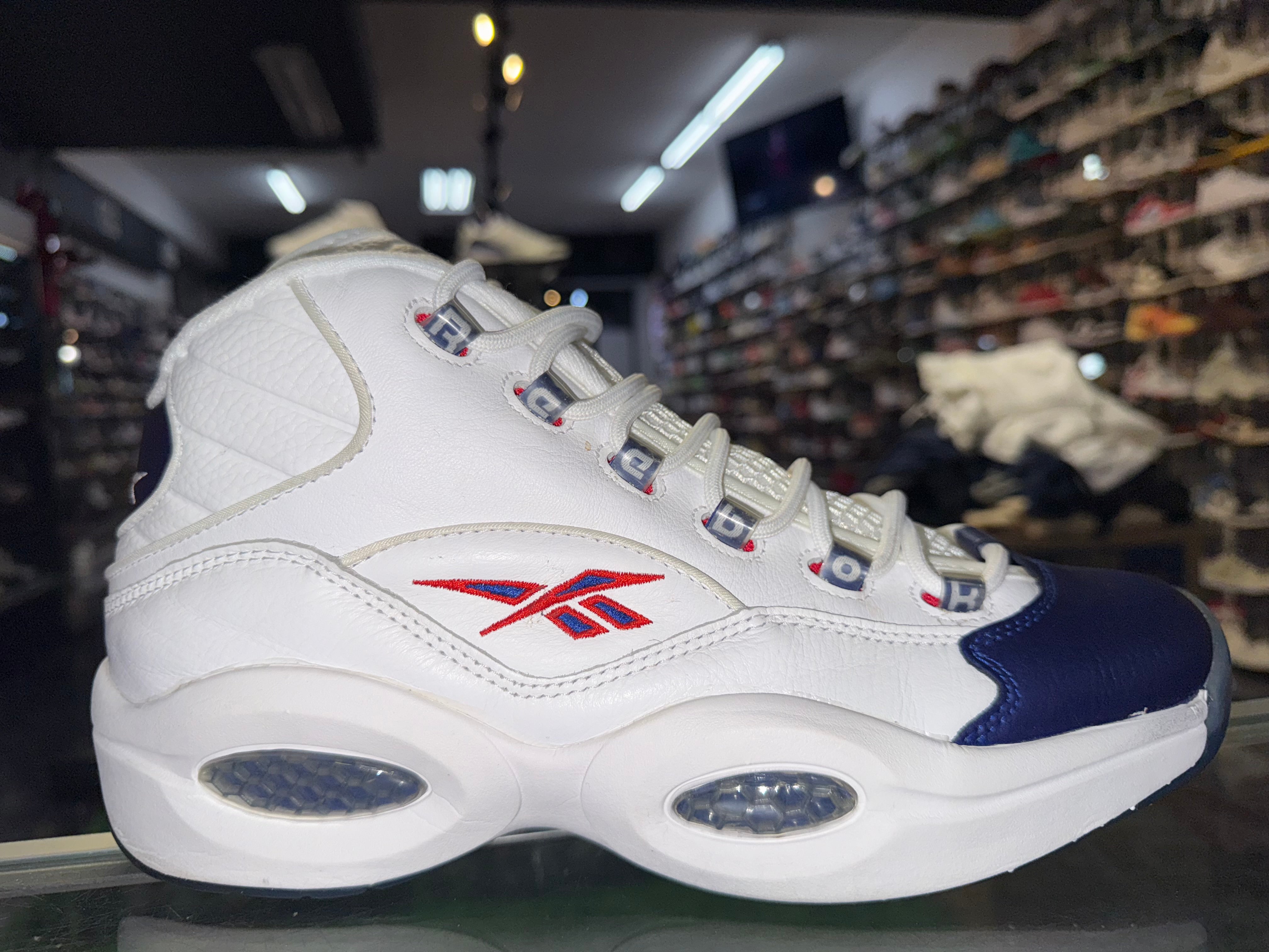 Size 11.5 Reebok Question Mid "Blue Toe"