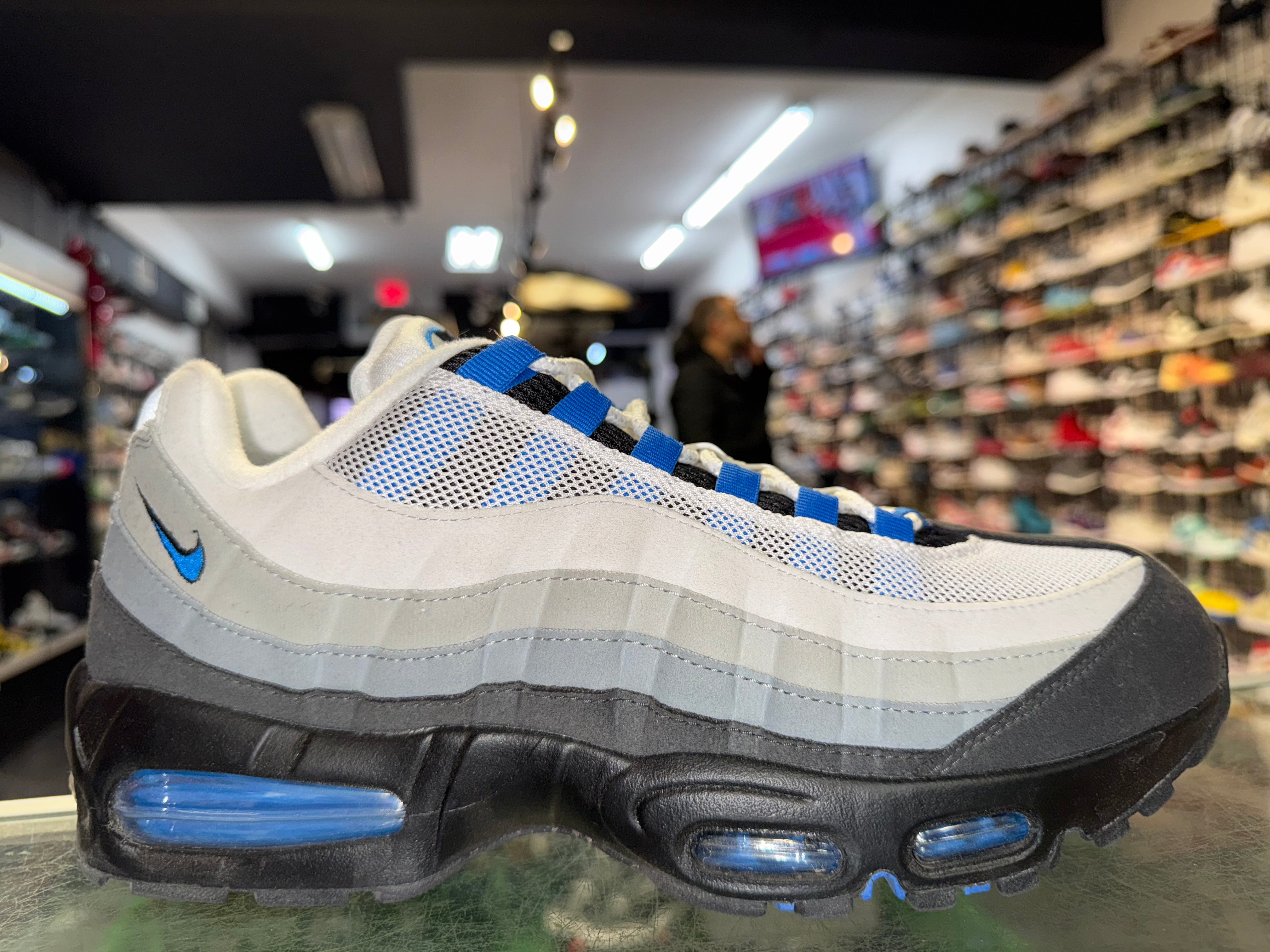 Size 10 Air Max 95 OG Big Bubble "Blue Spark"