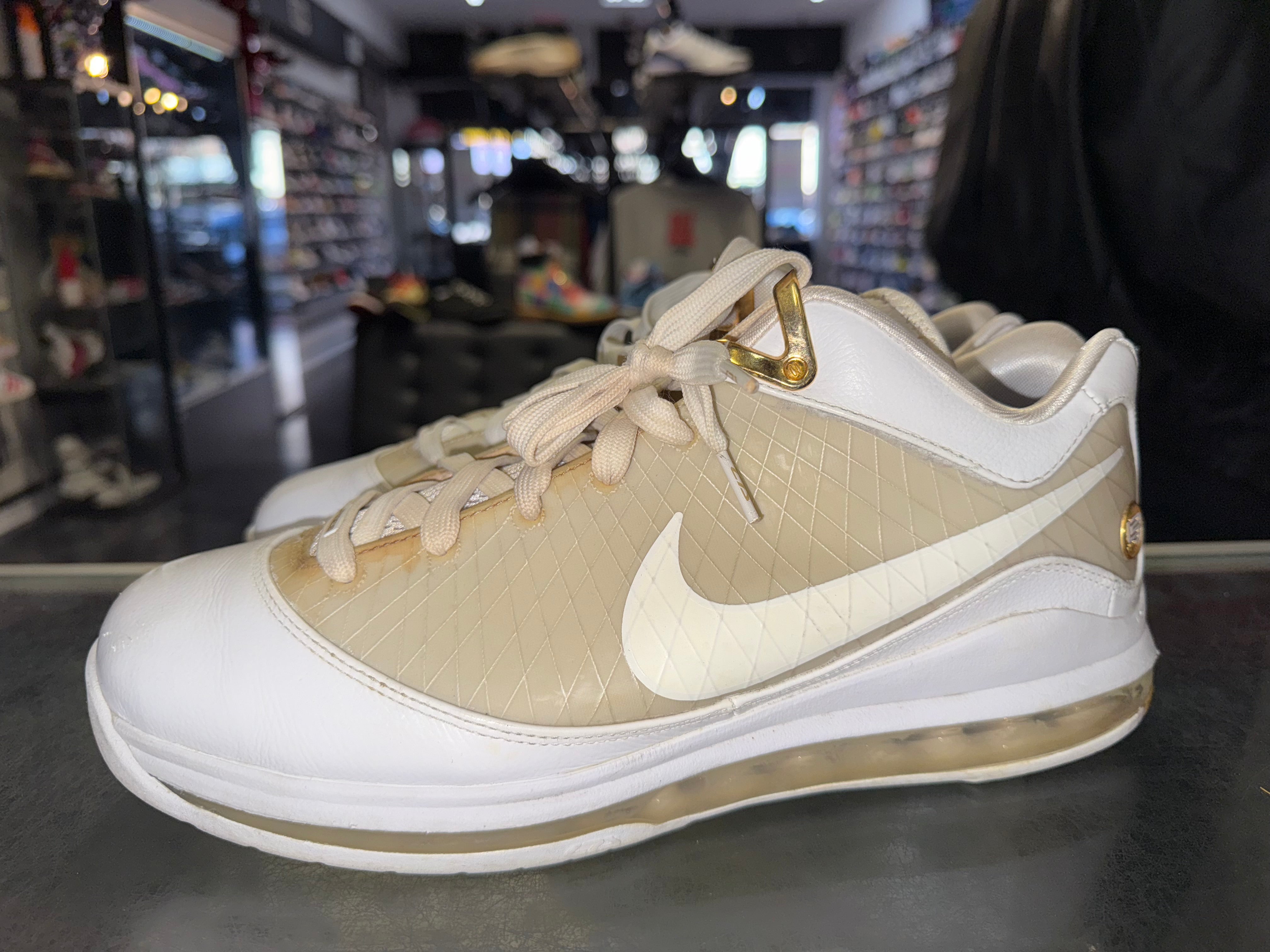 Size 12 Lebron 7 Low "White Metallic Gold" - NB