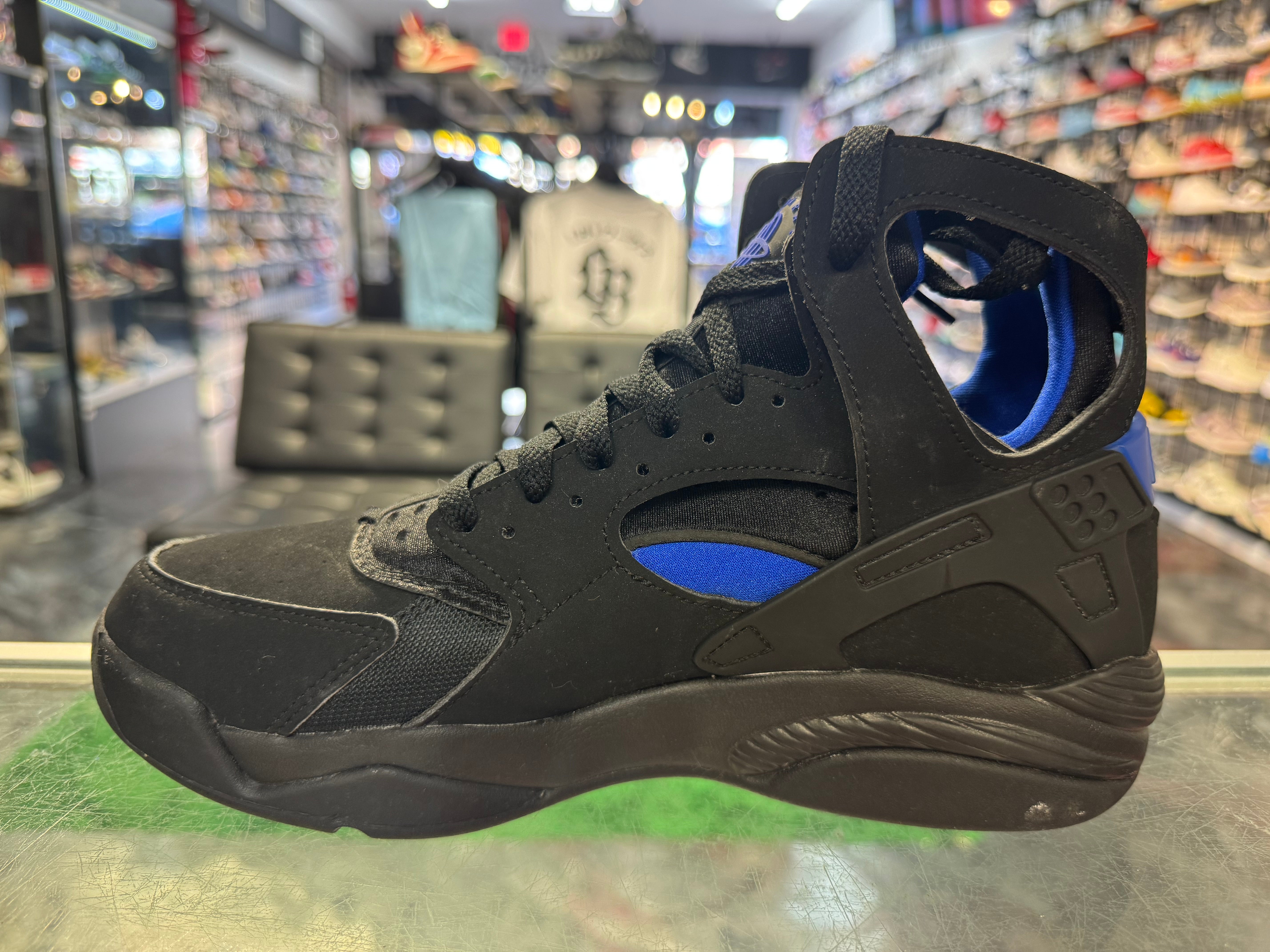 Size 7.5 Air Flight Huarache "Black Lyon Blue"