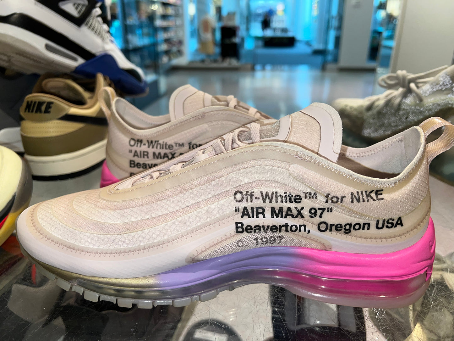 Size 9 Air Max 97 Off White “Serena Queen Rose” (Mall)