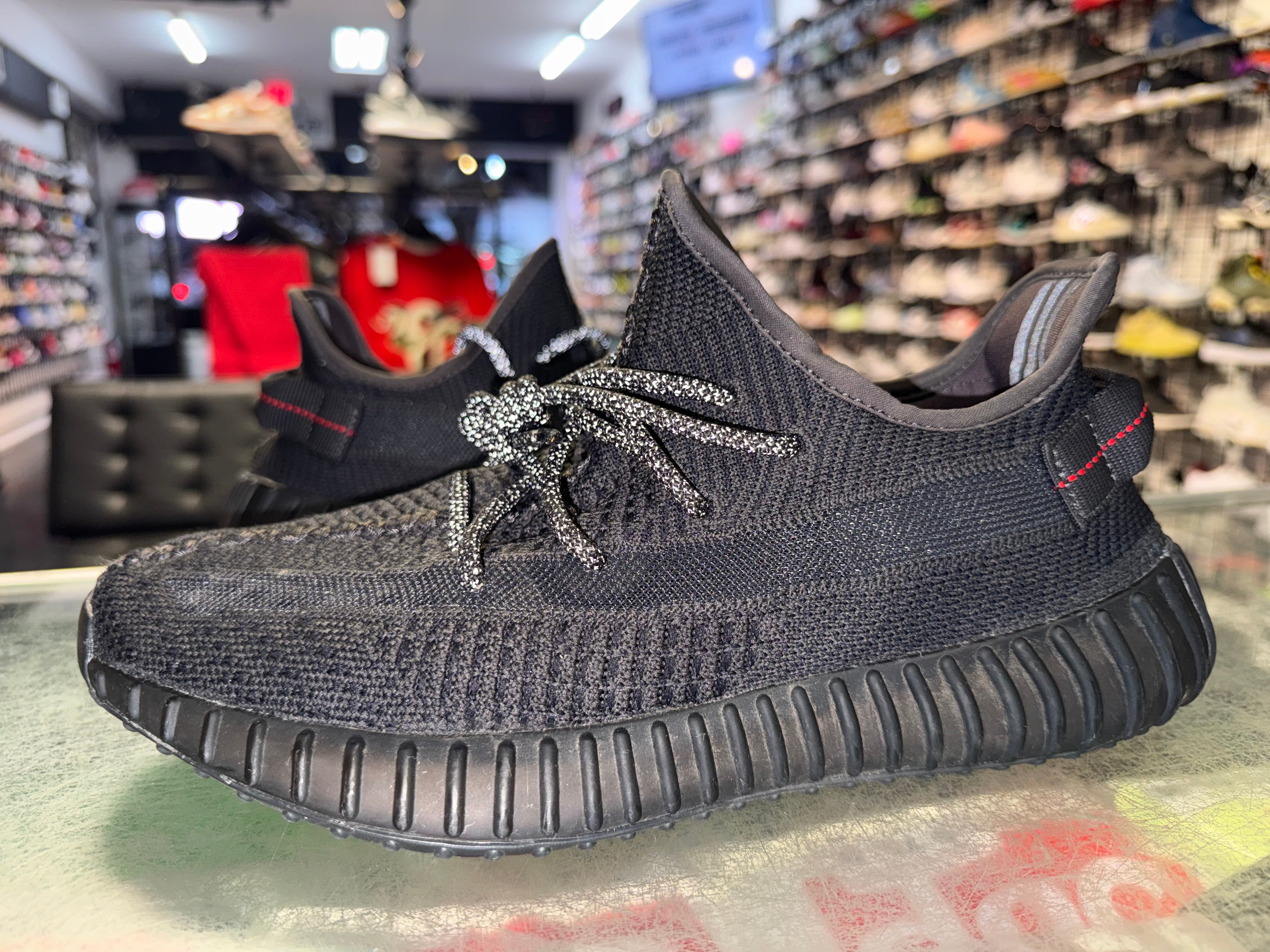 Size 9 Yeezy Boost 350 V2 "Black"