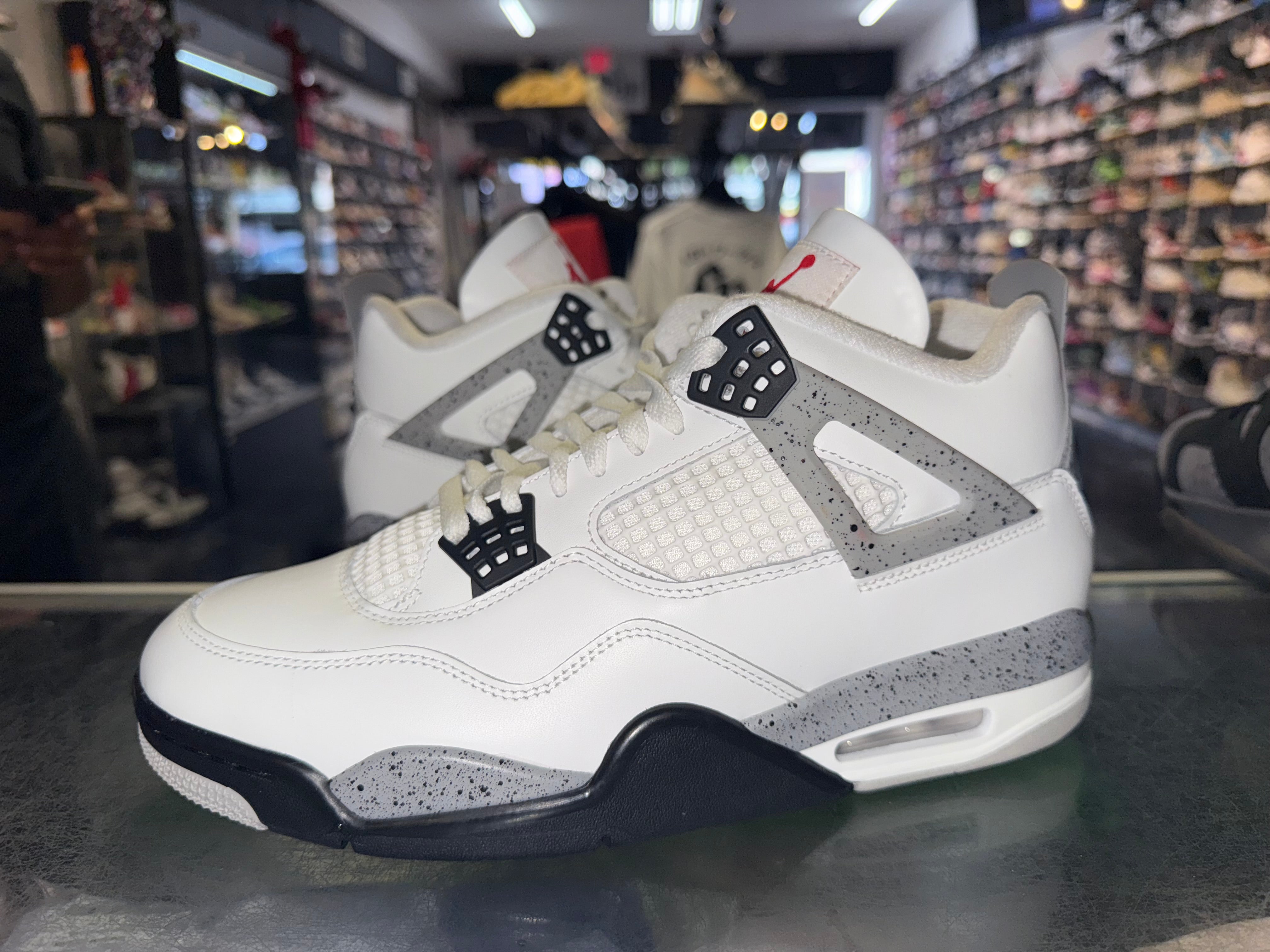 Size 10 Air Jordan 4 "White Cement" 2025