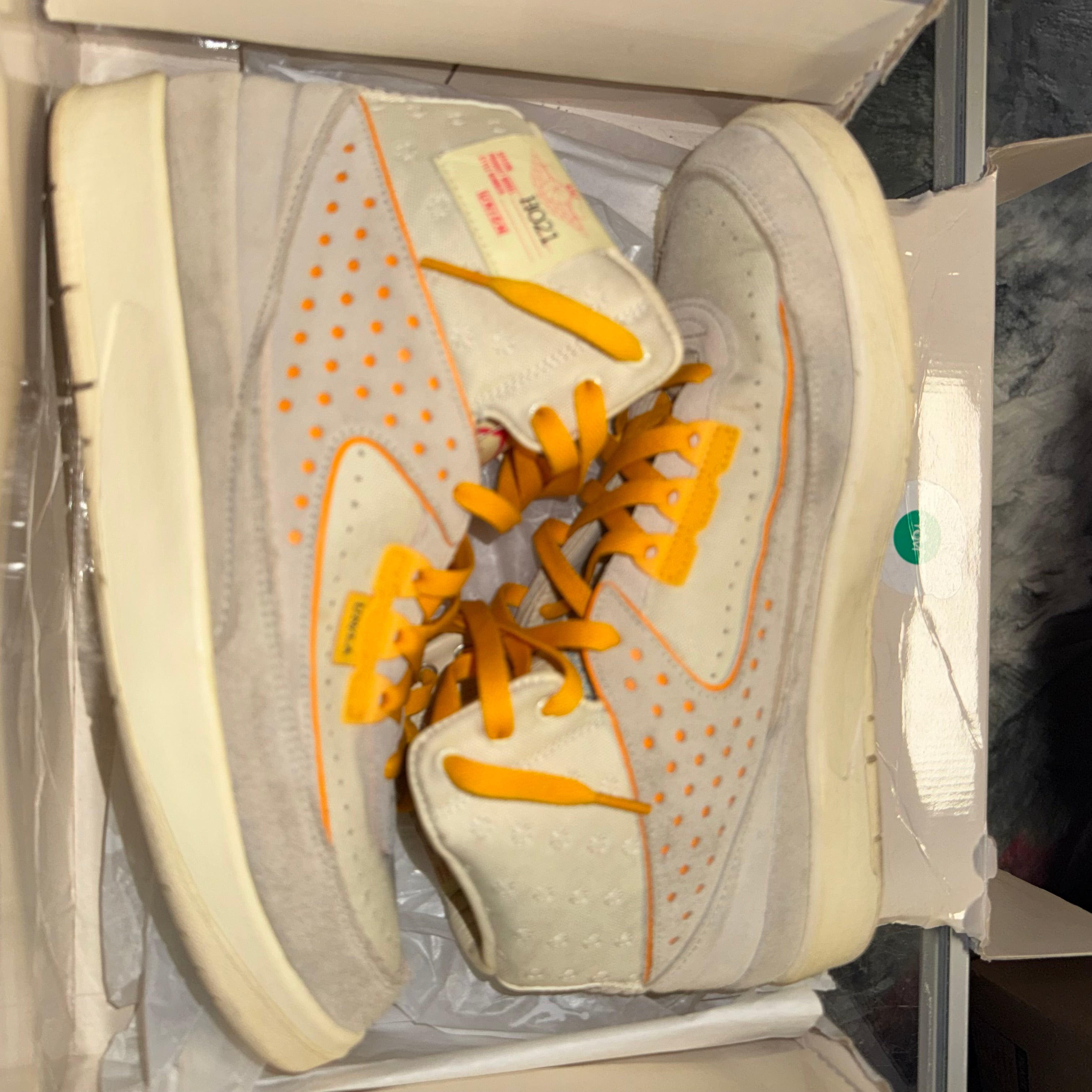 Size 10 Air Jordan 2 Union "Rattan"