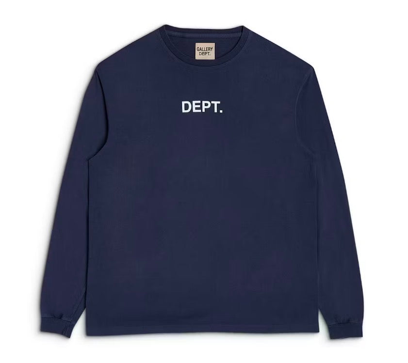Size S Gallery Dept. Classic Logo Long Sleeve Tee “Navy” Brand New
