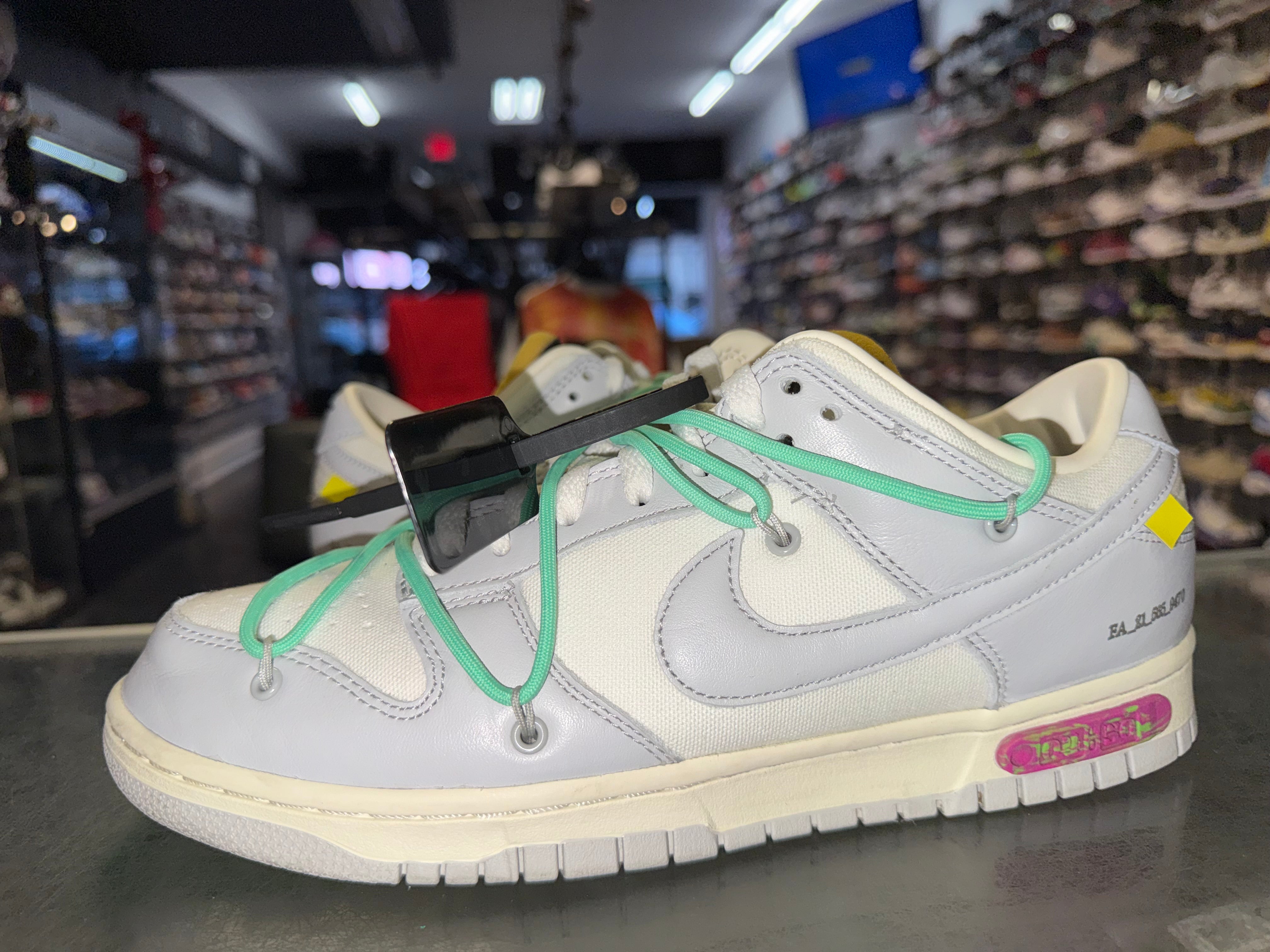 Size 9.5 Dunk Low Off White "Lot 4"