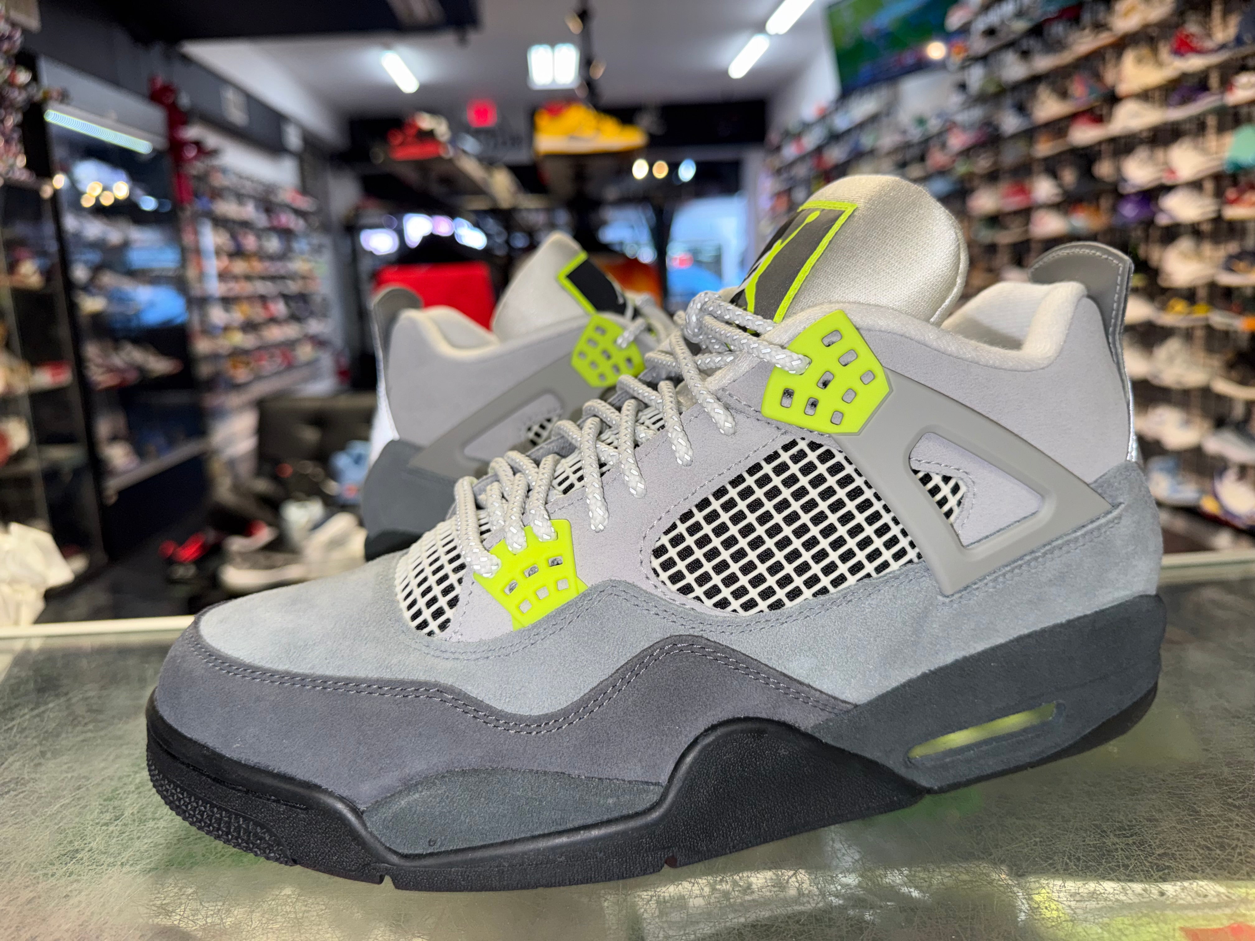 Size 12 Air Jordan 4 "Neon 95"
