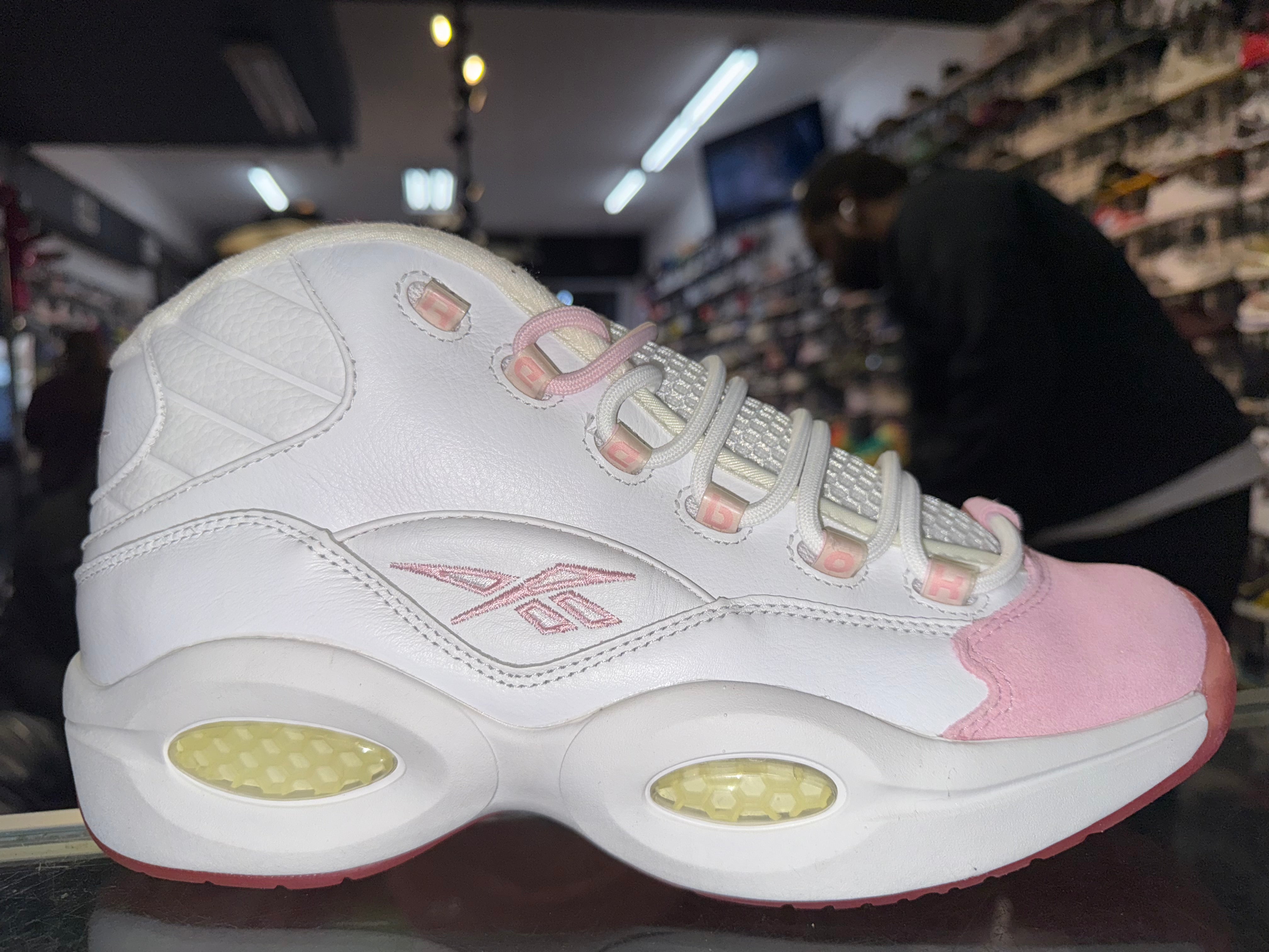 Size 11.5 Reebok Question Mid "Pink Toe" Brand New