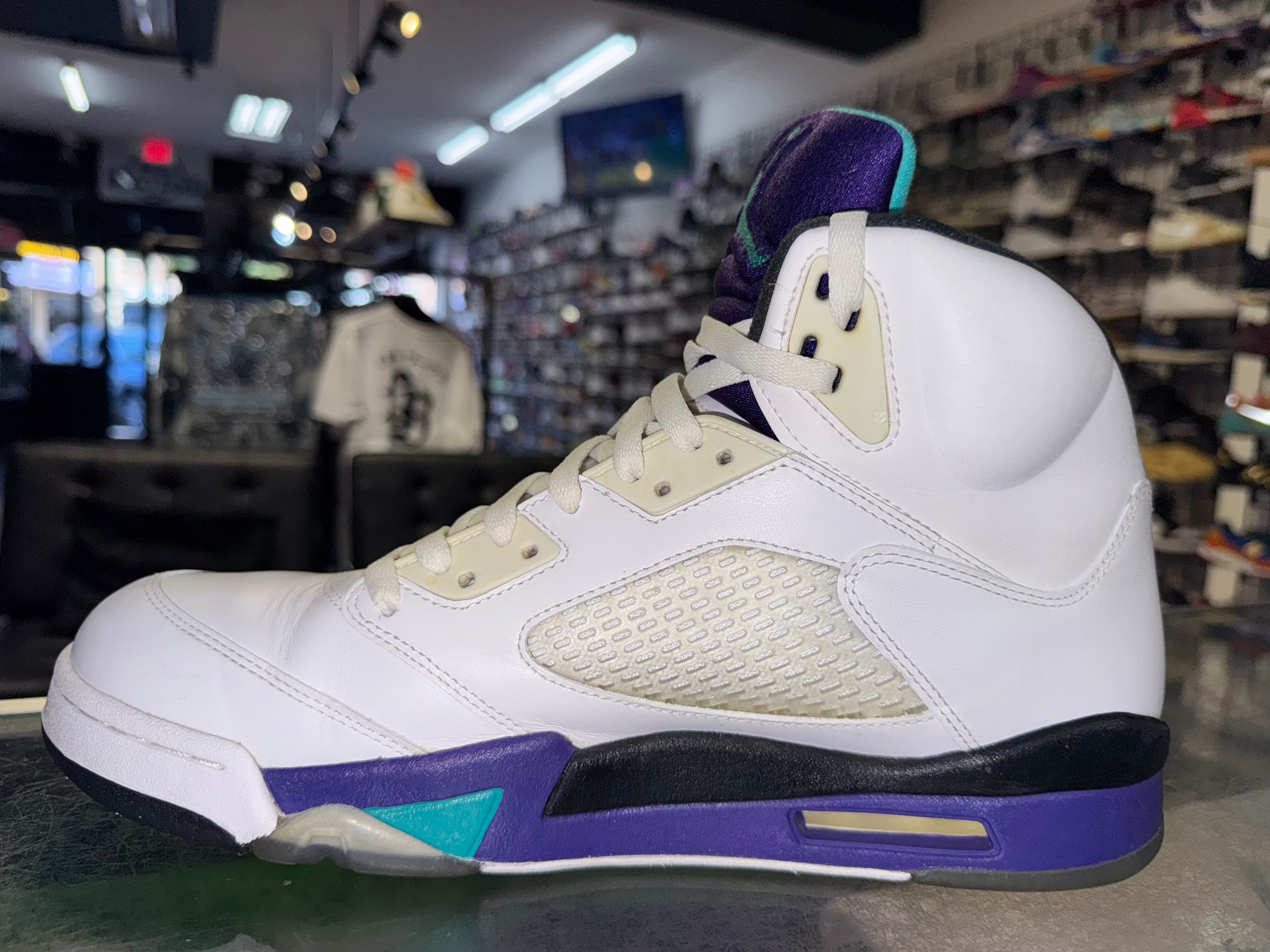 Size 12 Air Jordan 5 "White Grape" 2013