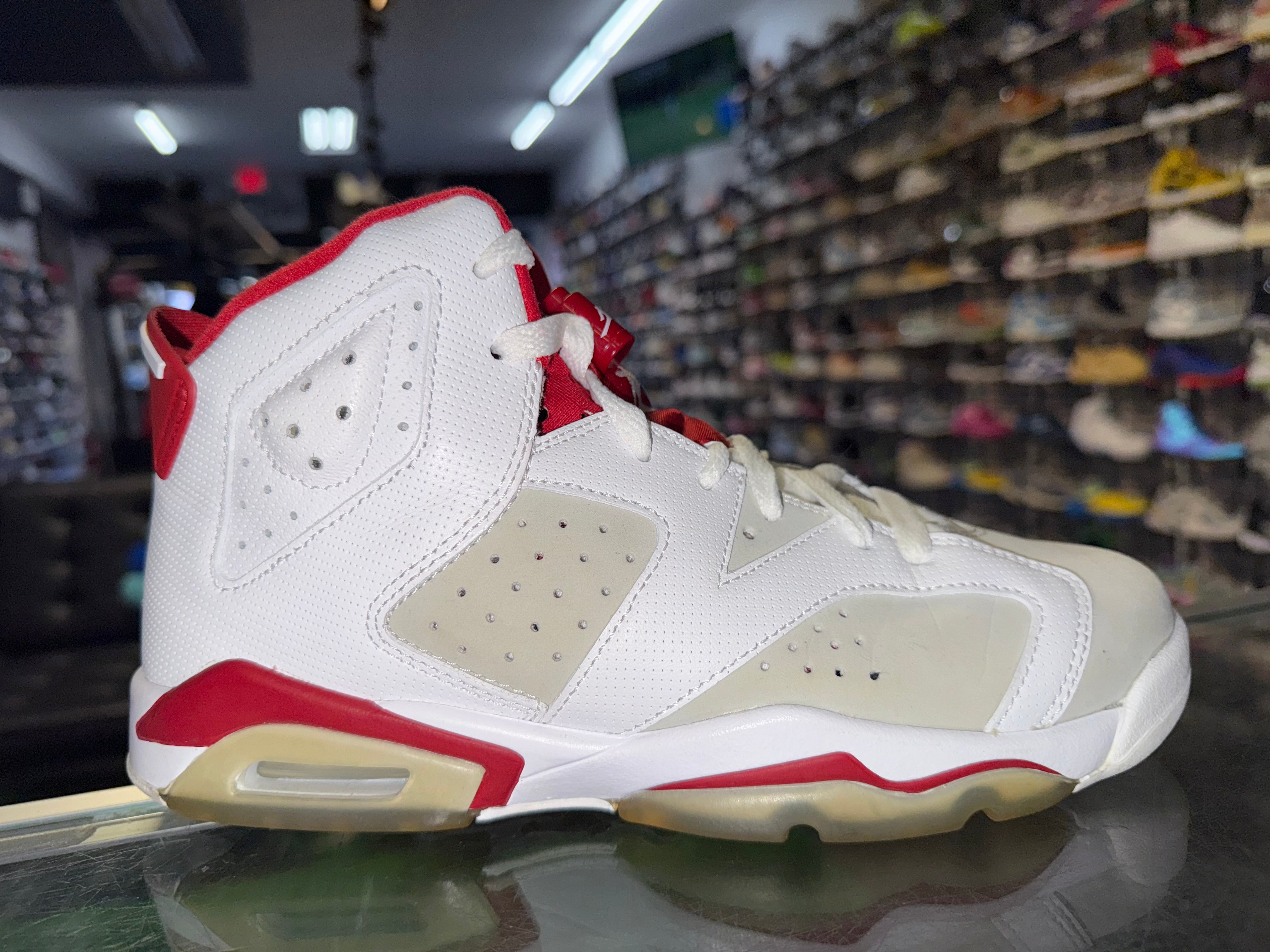 Size 7y Air Jordan 6 “Hare”