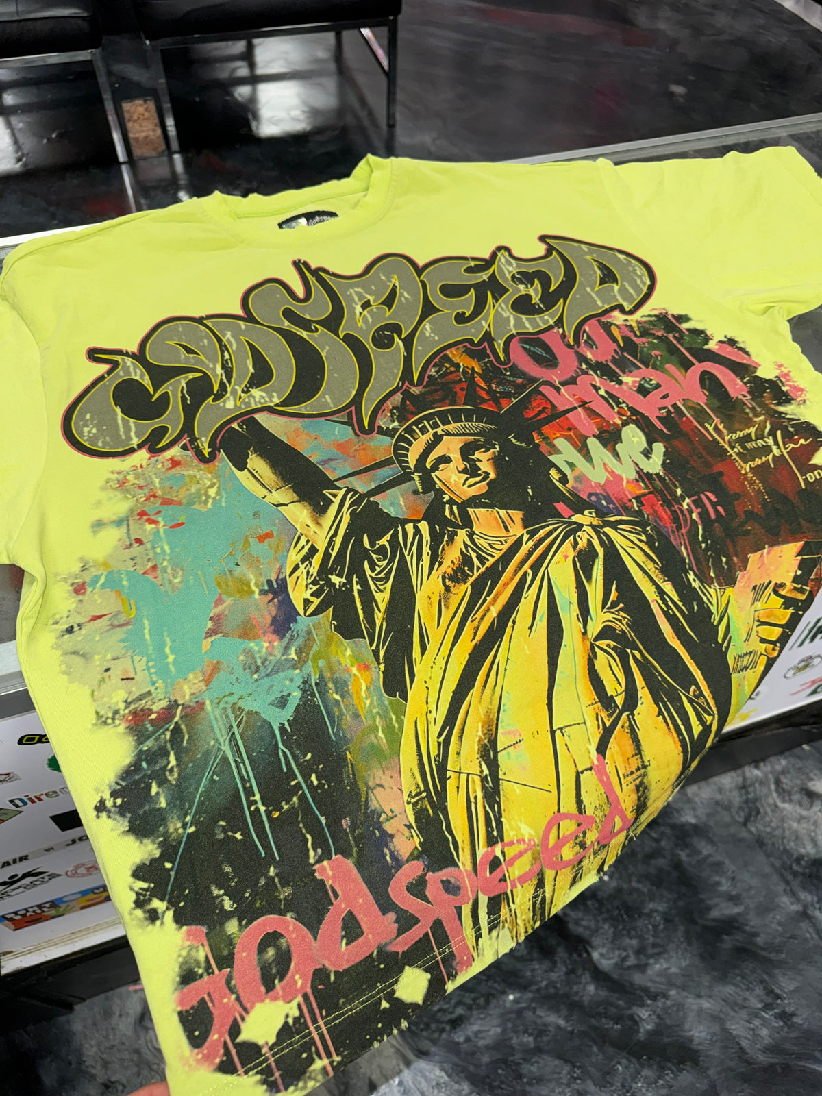 Size S Godspeed Vandal Tee “Lime Green”