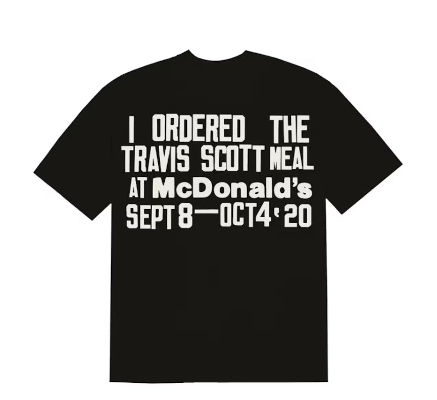 Size XL Travis x CPFM Burger Face Tee “Black”