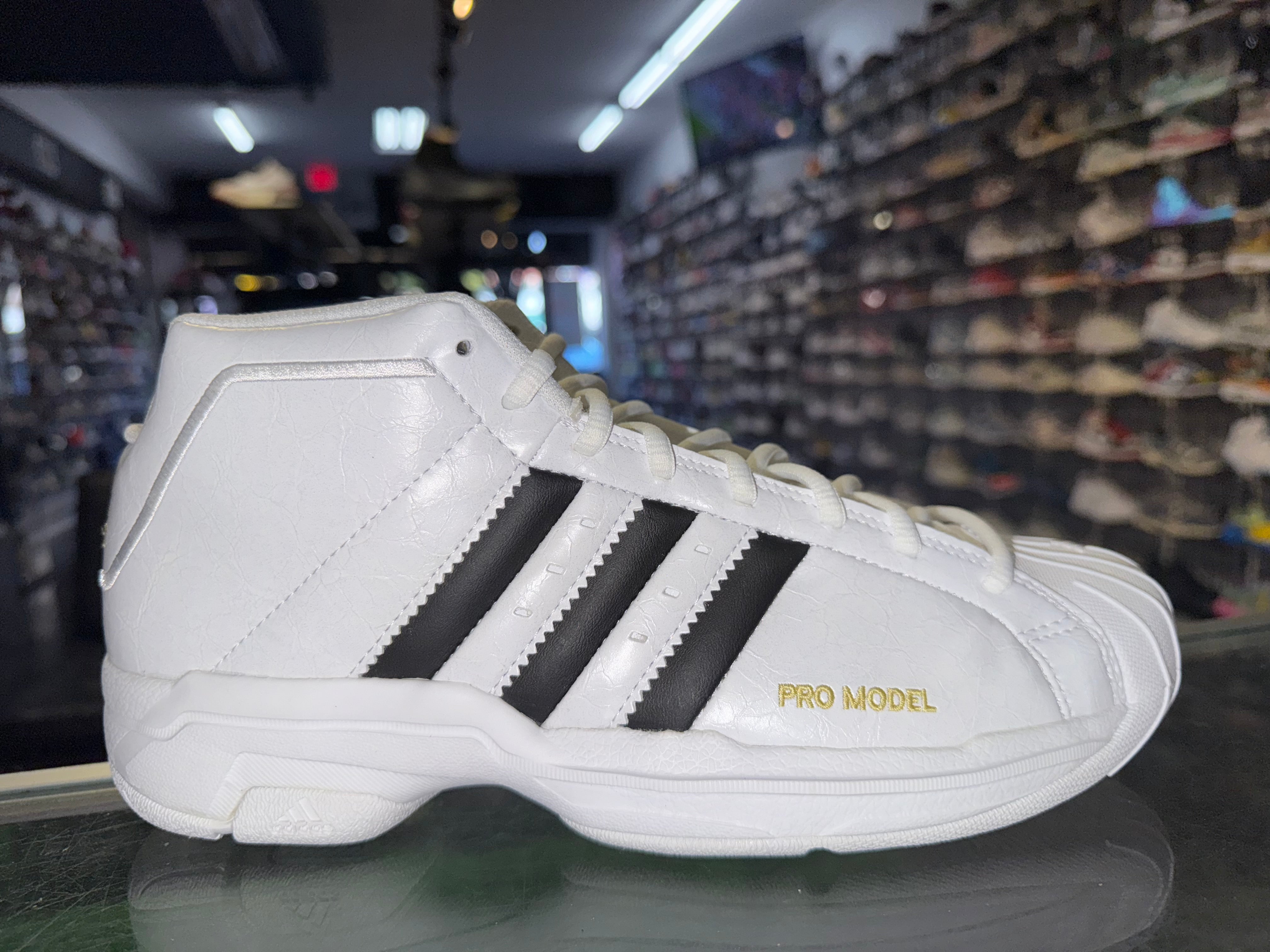 Size 8.5 Adidas Pro Model 2G "Black White" Brand New