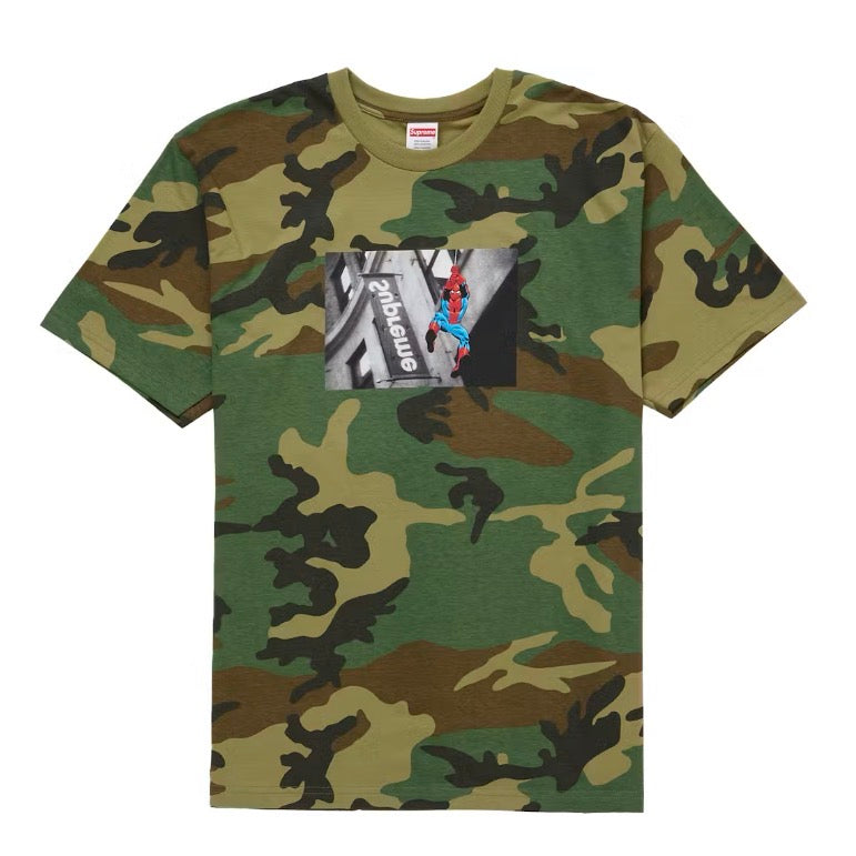 Size M Supreme Spider-Man Tee “Camo” Brand New