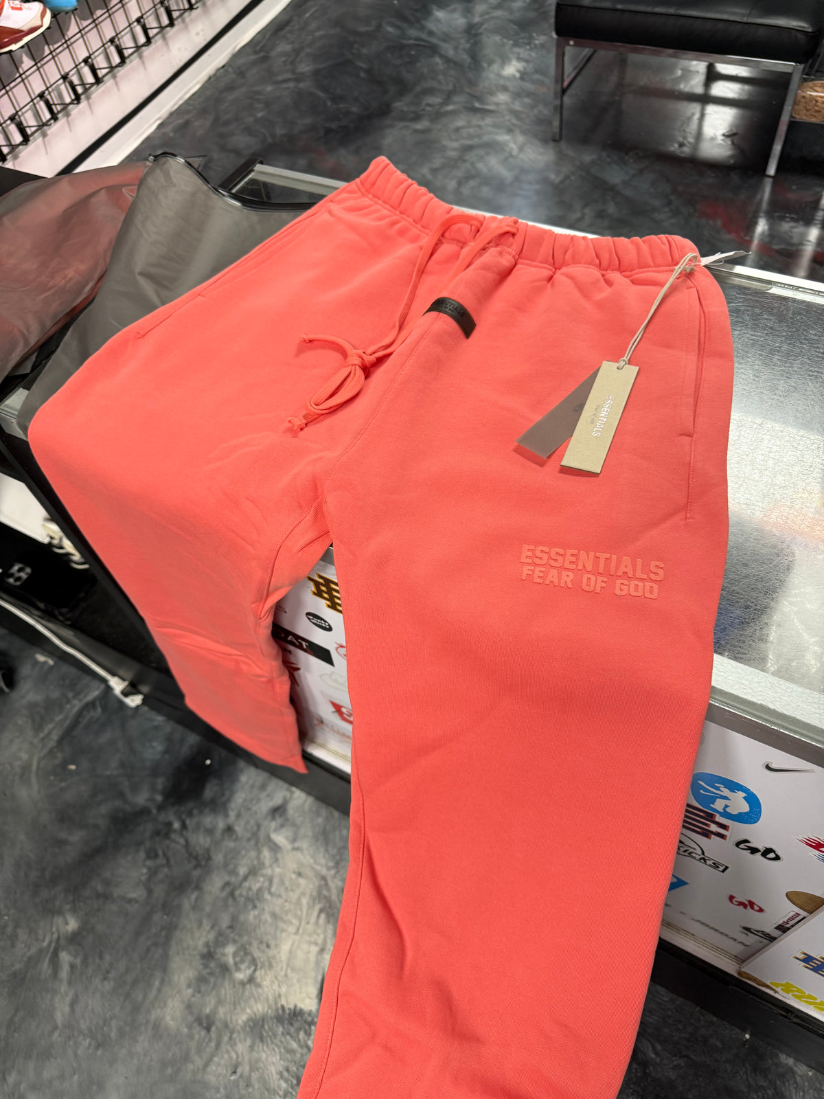 Size XL Essentials FOG Sweatpants “Coral” Brand New
