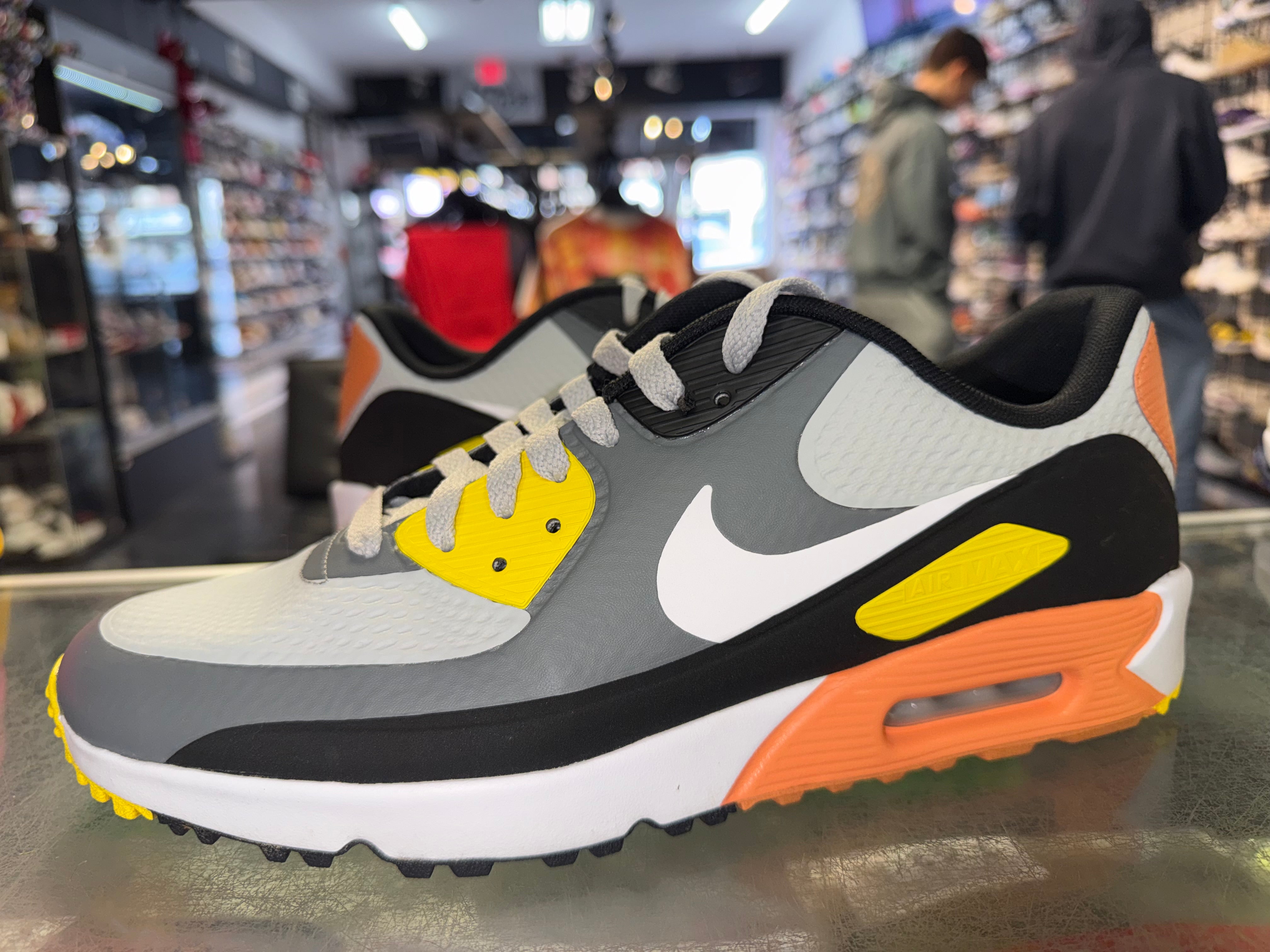 Size 11.5 Air Max 90 Golf "Smoke Grey Black Orange"