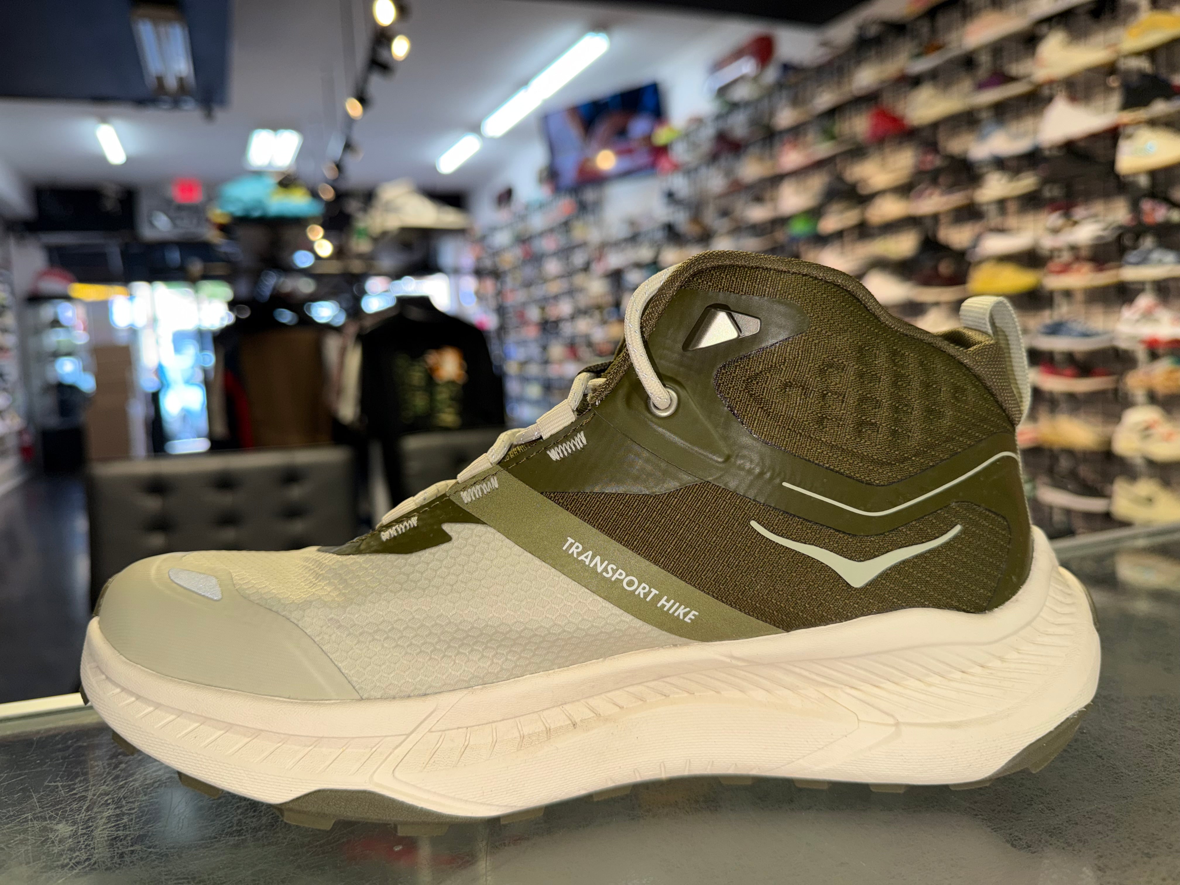 Size 7.5 Hoka Transport Hike GTX "Spruce Green"