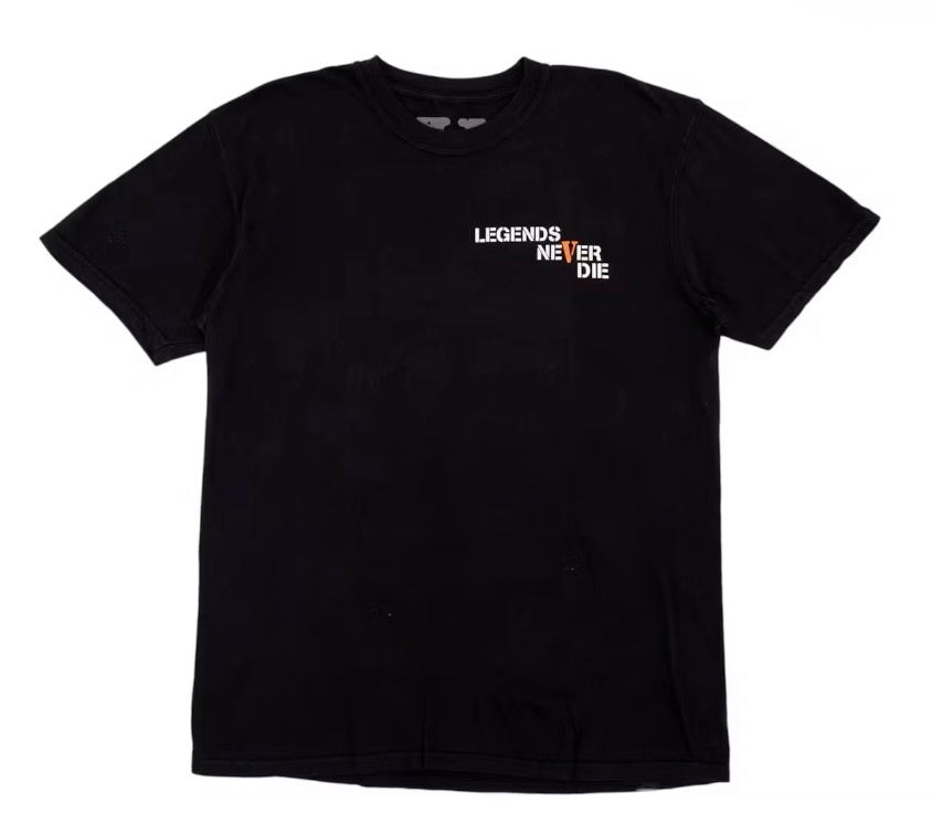 Size XXL Vlone x Juice Wrld 999 Tee “Black/Orange” Brand New