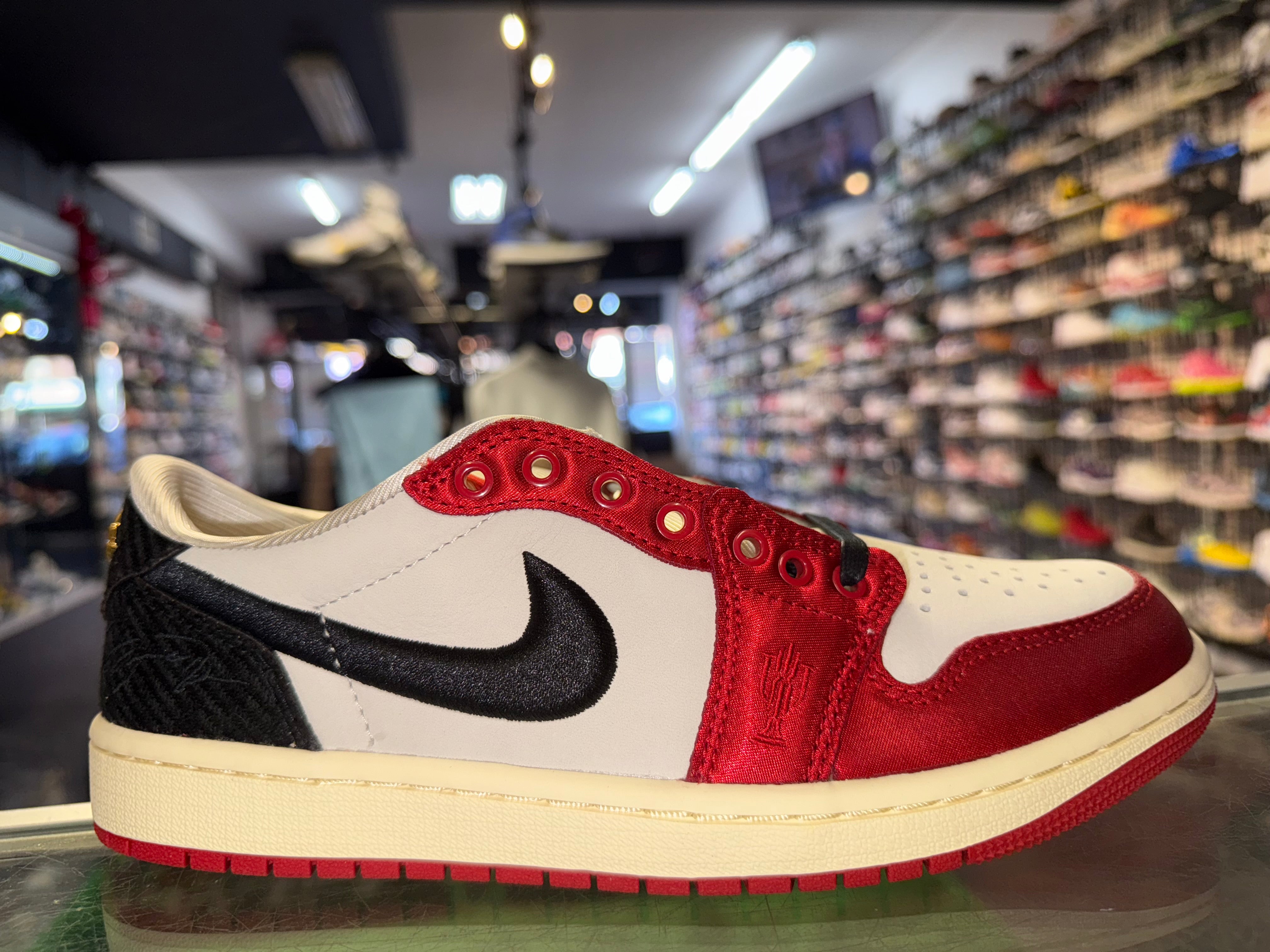 Size 7 Air Jordan 1 Low Trophy Room “Rookie Card Away” Brand New