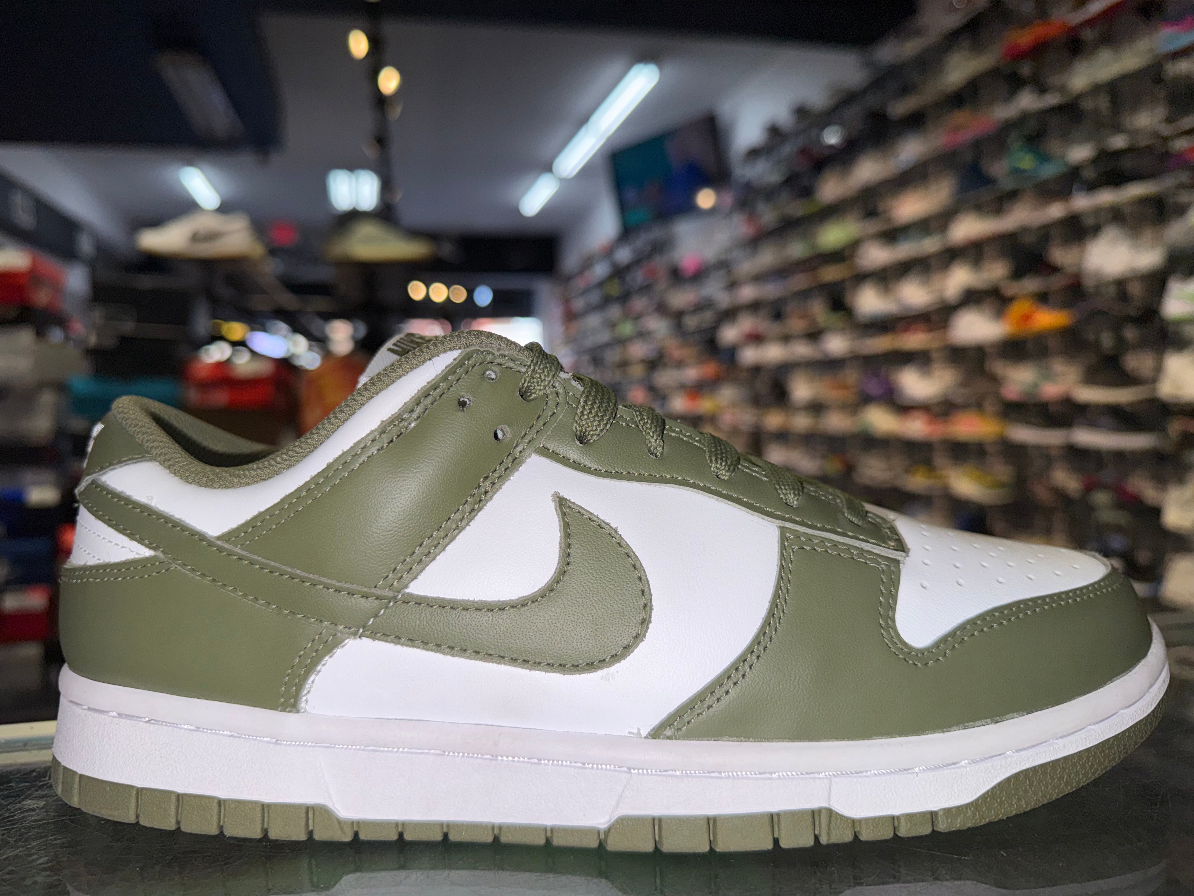 Size 9.5 (11W) Dunk Low "Medium Olive" Brand New