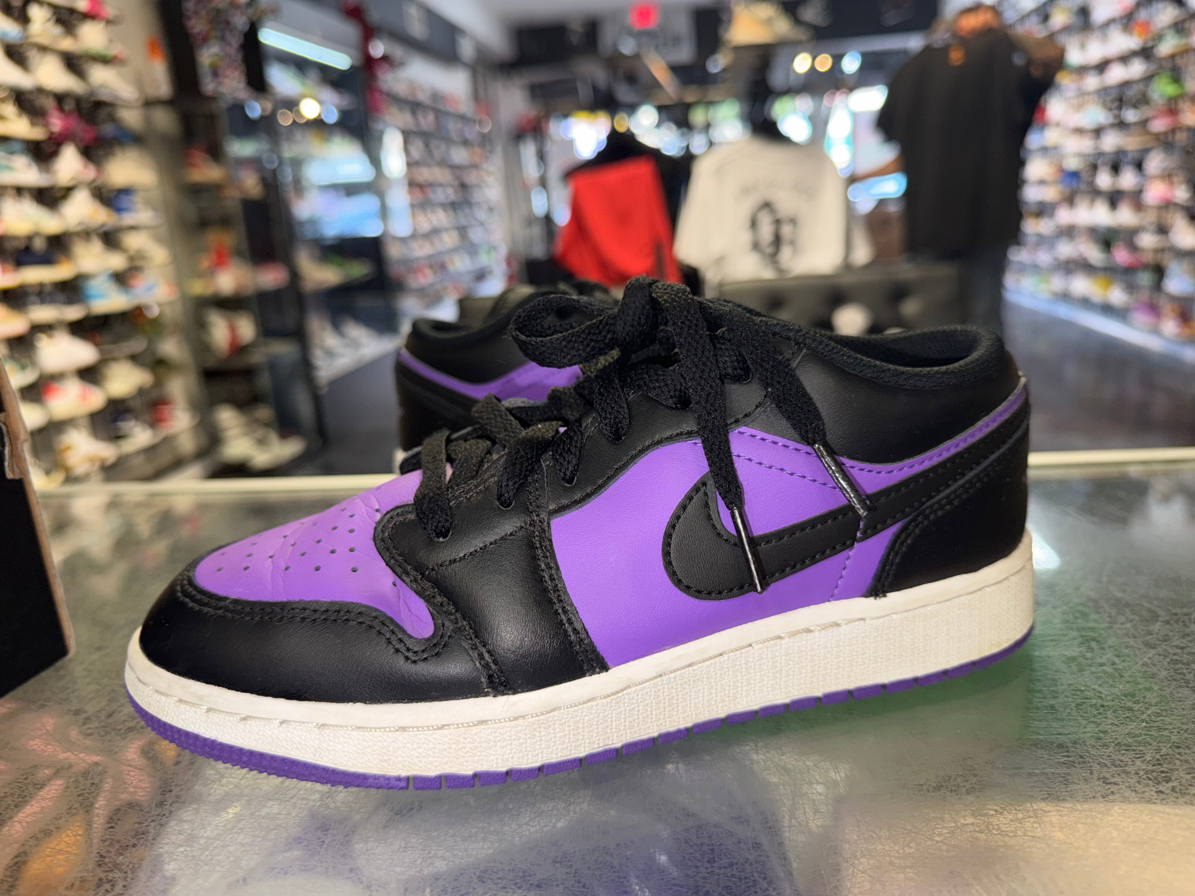 Size 5y Air Jordan 1 Low "Purple Venom"