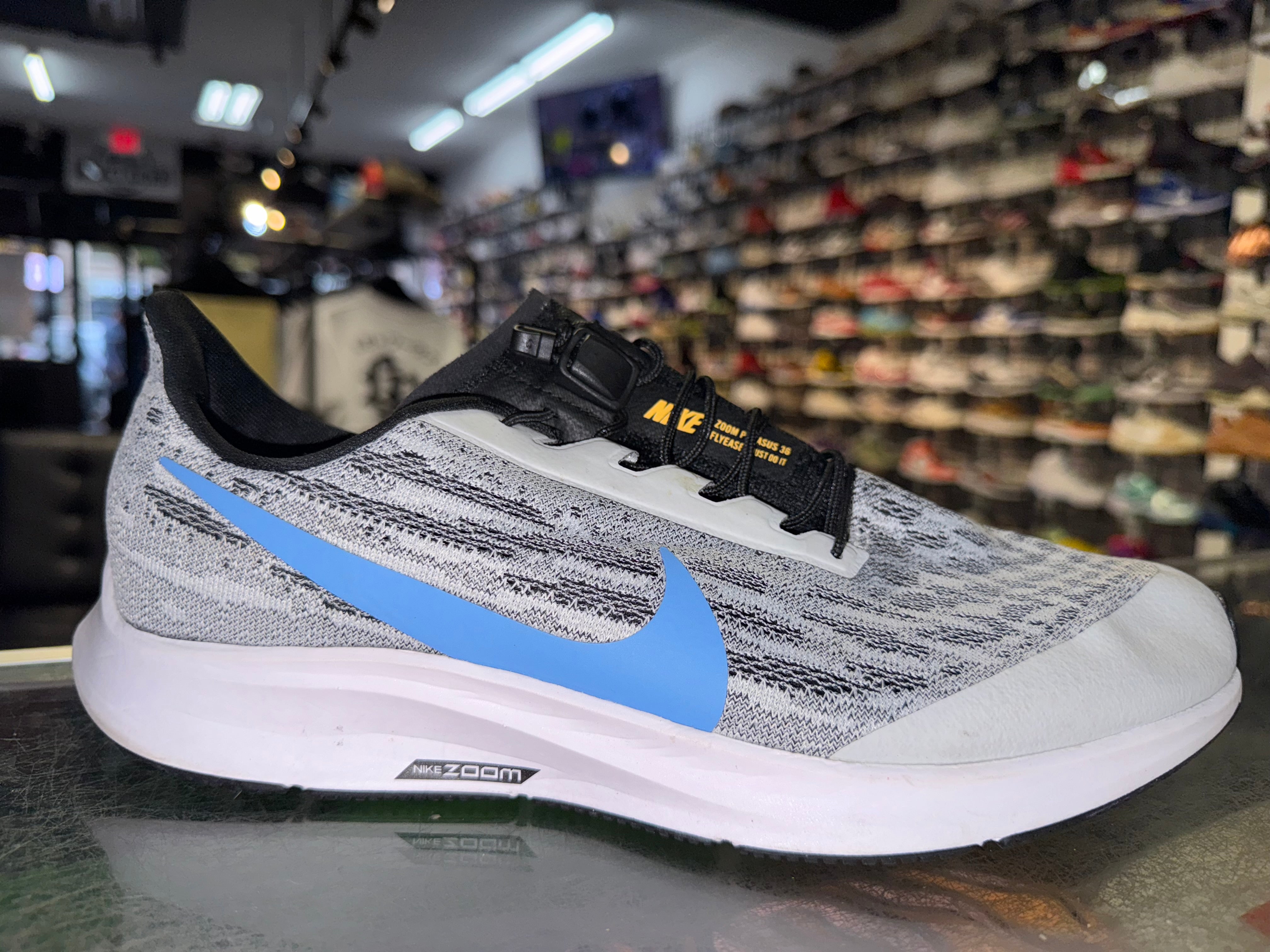 Size 9 Air Zoom Pegasus 36 FlyEase "White"