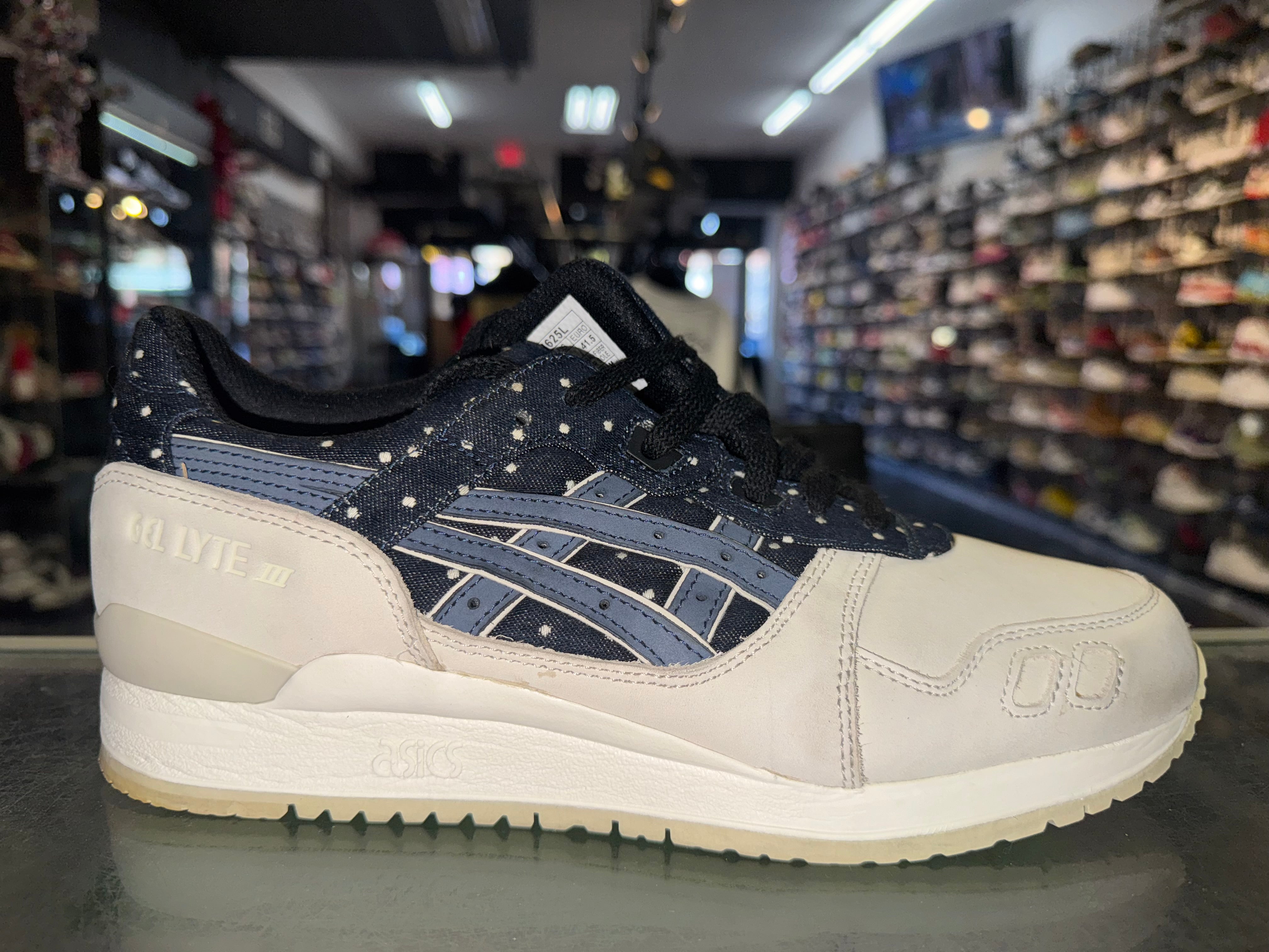 Size 9 Asics Gel-Lyte III "Japanese Denim Indian Ink"