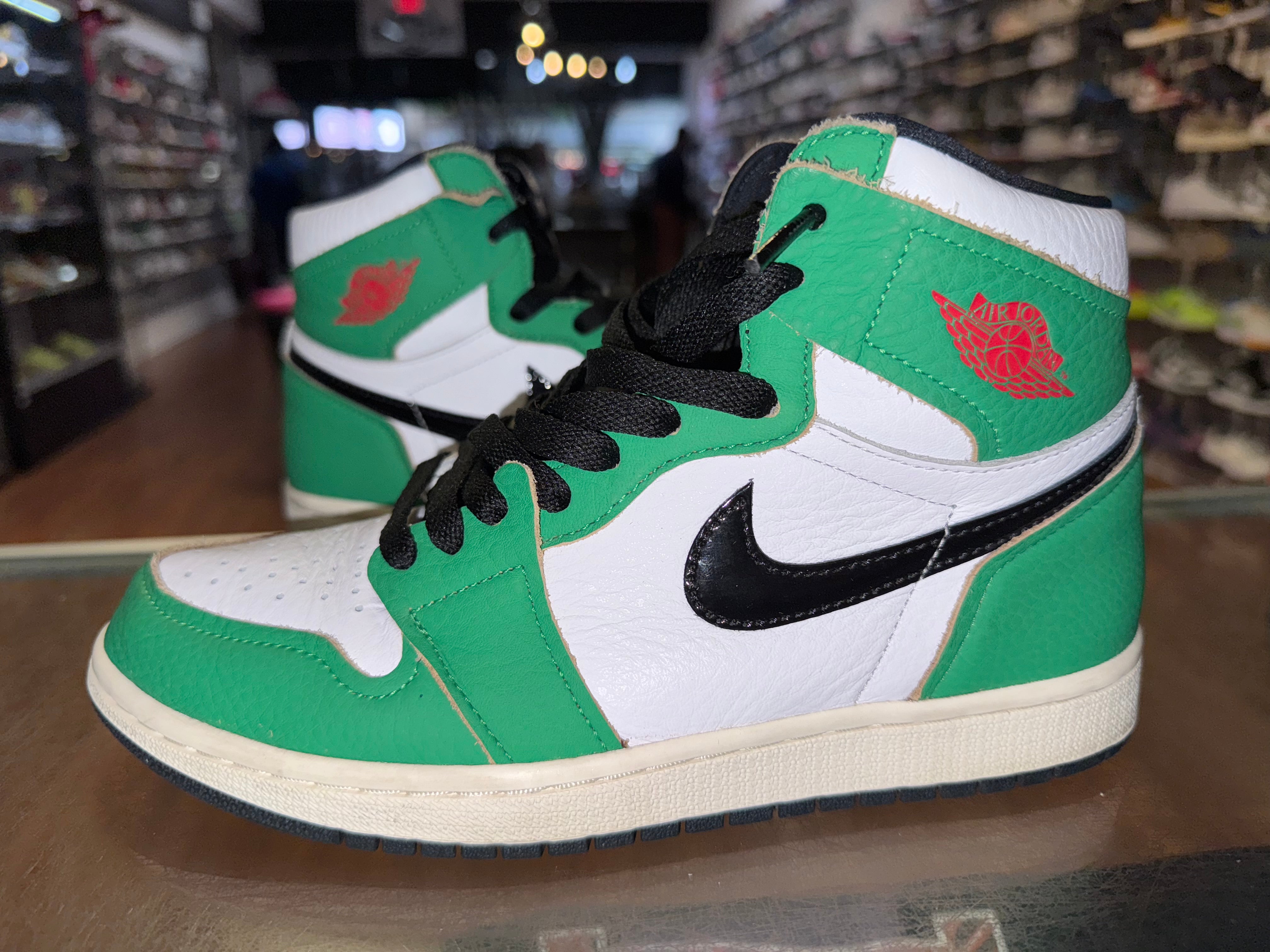 Size 5.5 (7W) Air Jordan 1 "Lucky Green"