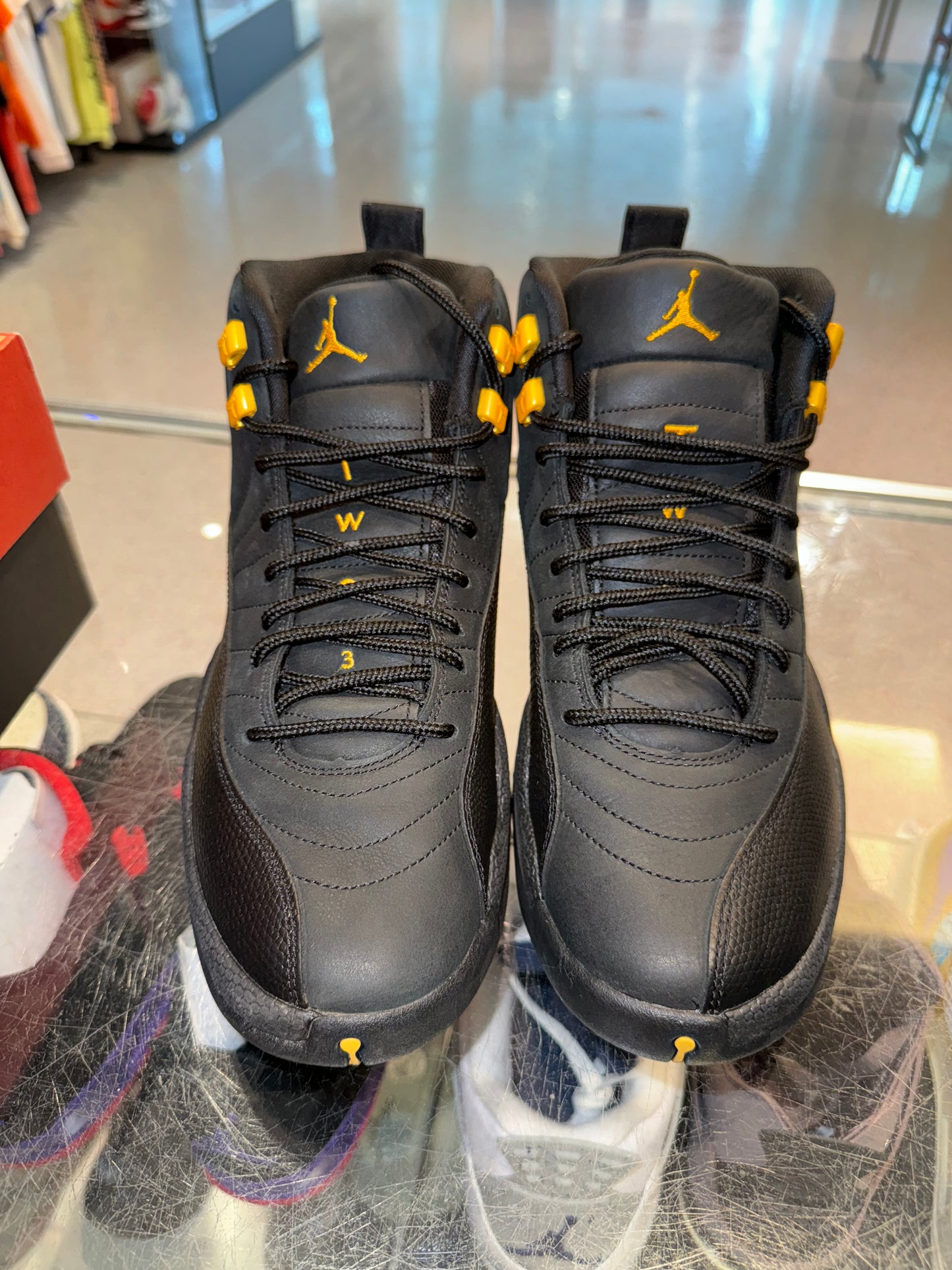 Size 11.5 Air Jordan 12 “Black Taxi” (Mall)