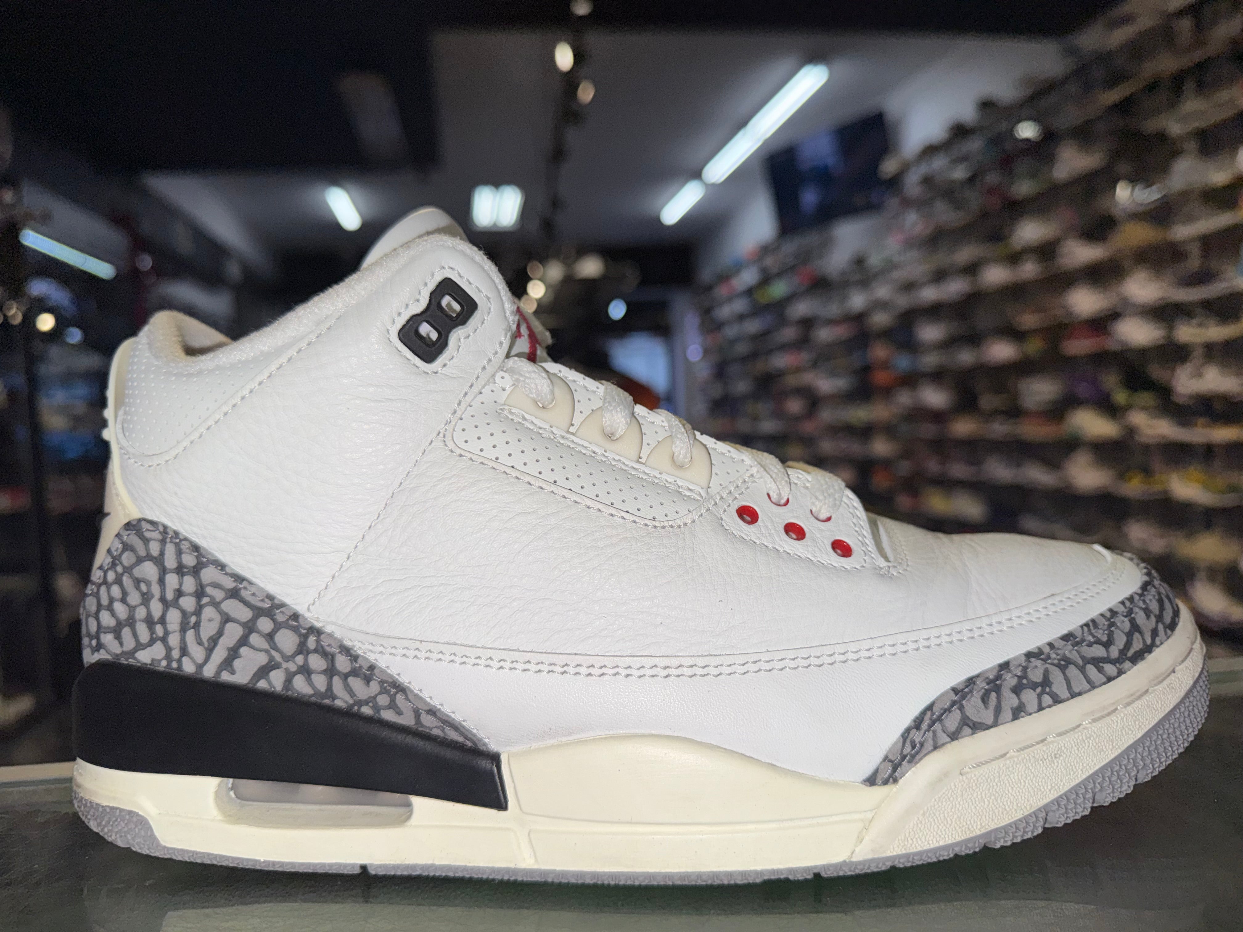 Size 9.5 Air Jordan 3 "White Cement Reimagined"